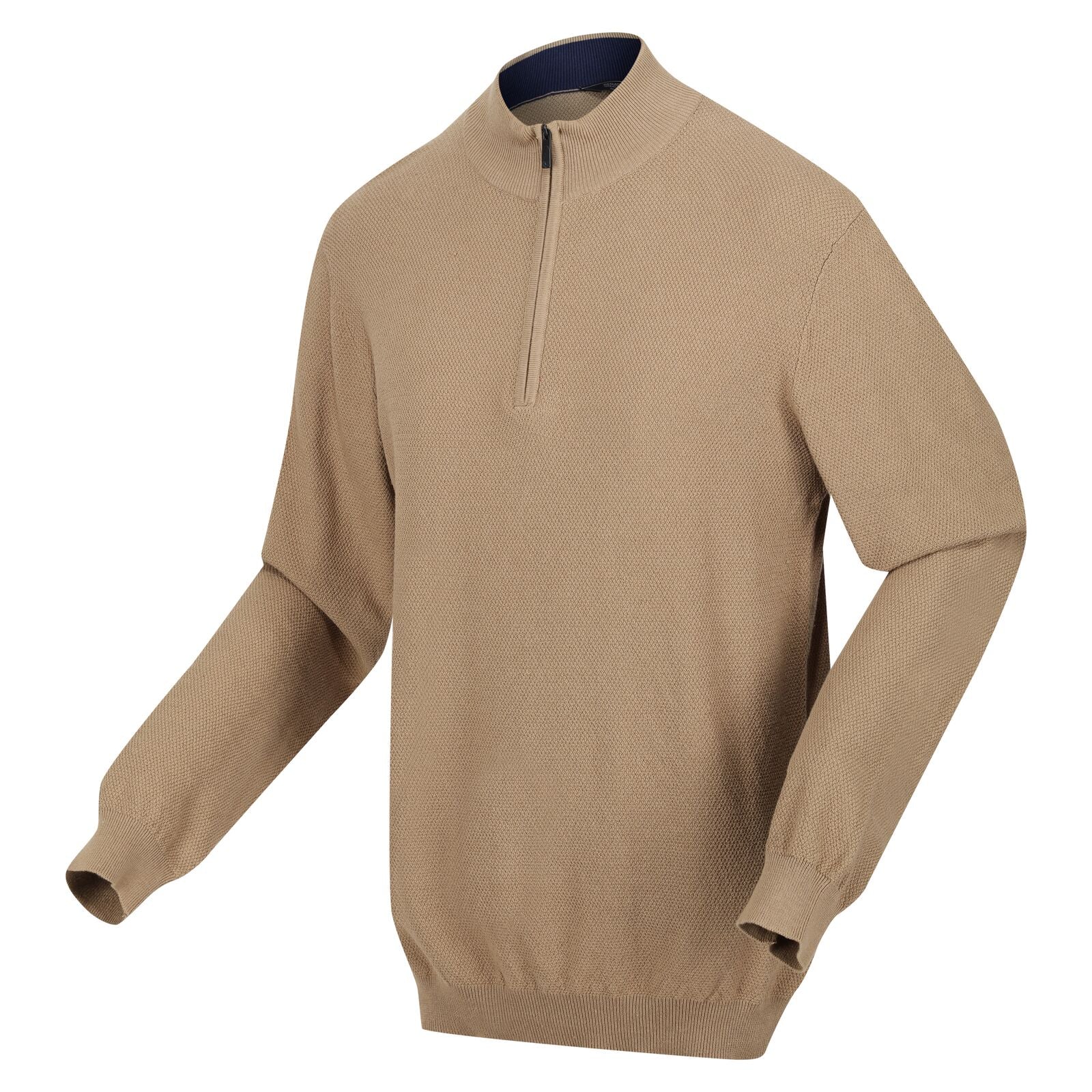 Regatta Mens Kaelen Pullover Half Zip Sweatshirt - Gold Sand - Image 5
