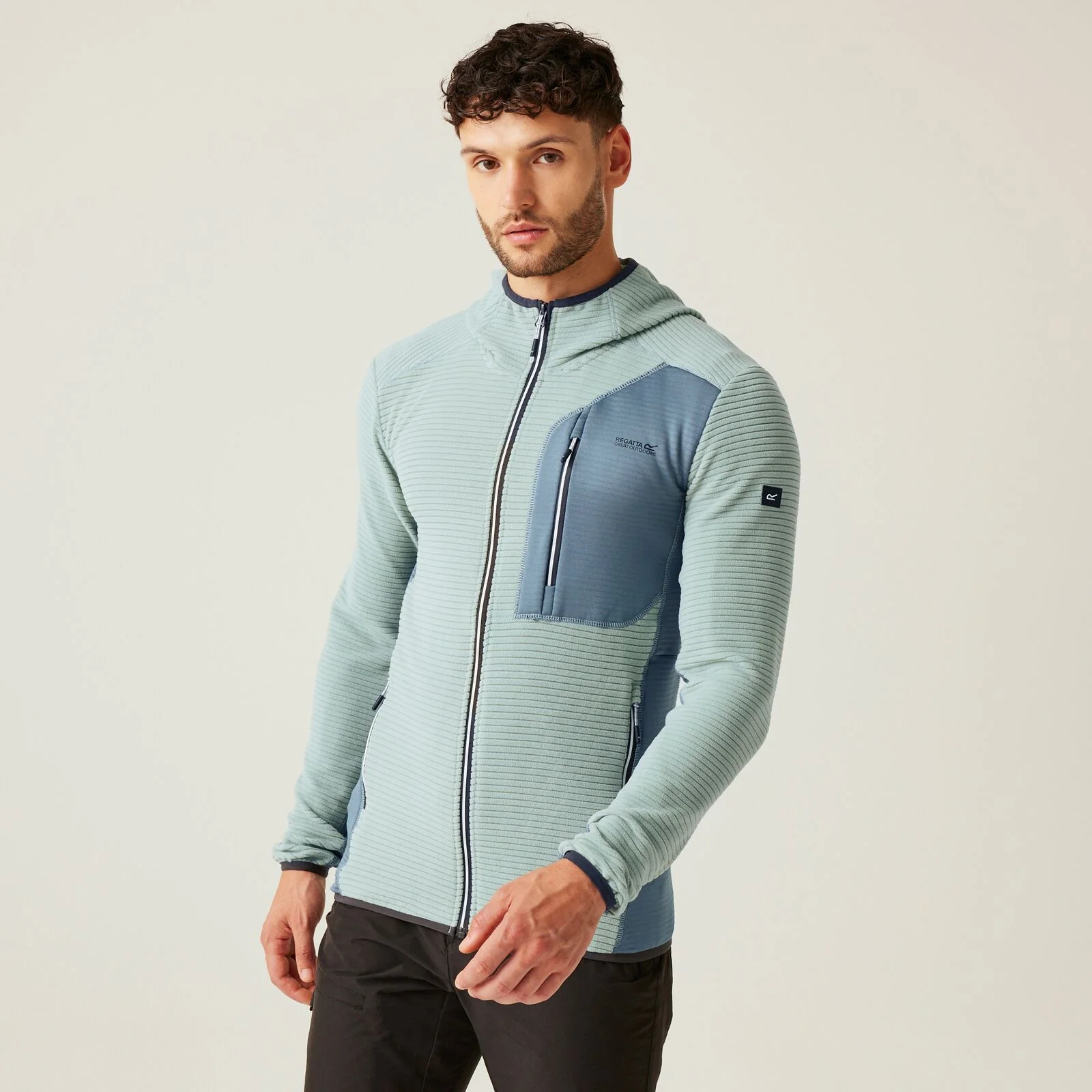 Regatta Mens Lakewright Hooded Full Zip Fleece - Image 4