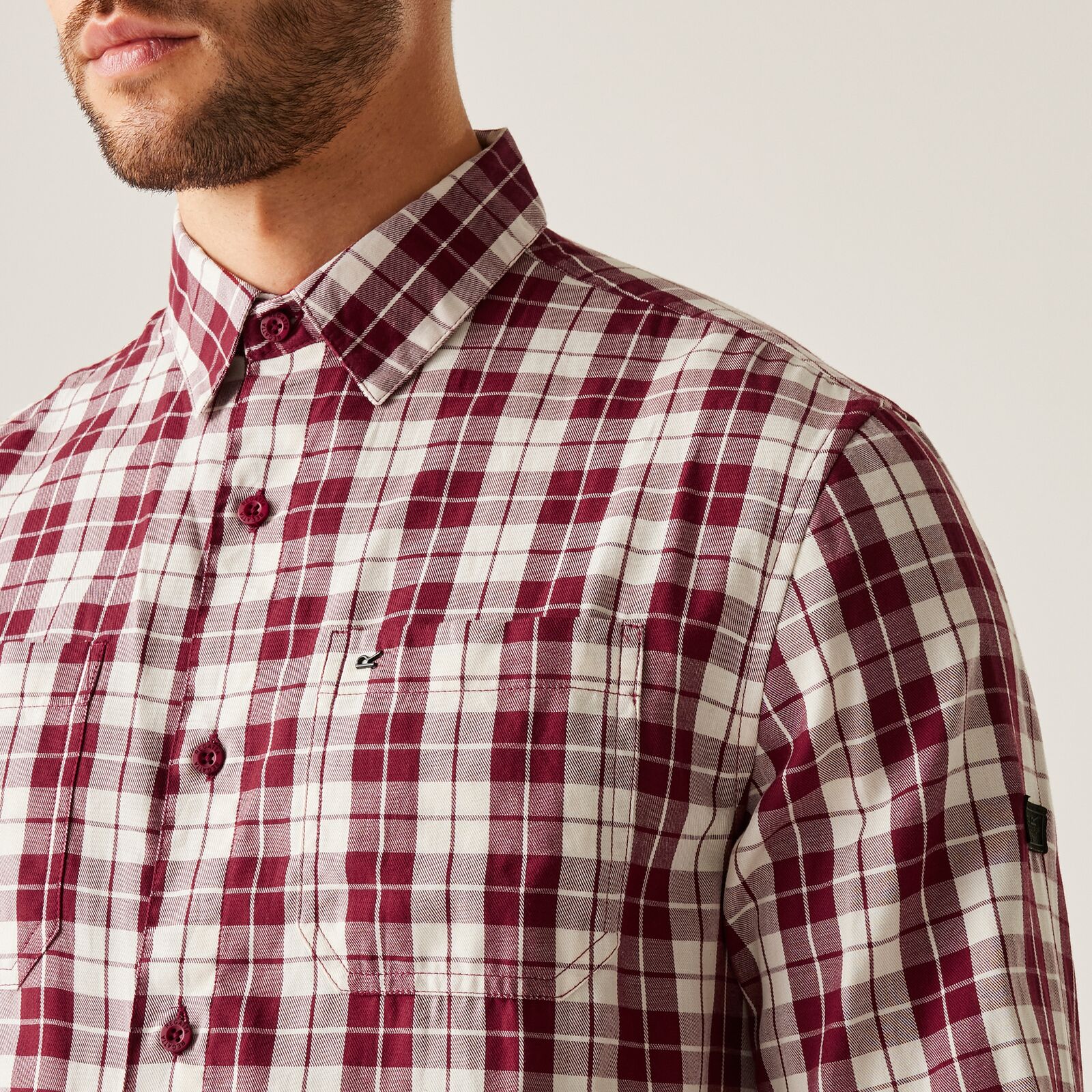 Regatta Mens Lance Checked Long Sleeve Shirt - Image 11