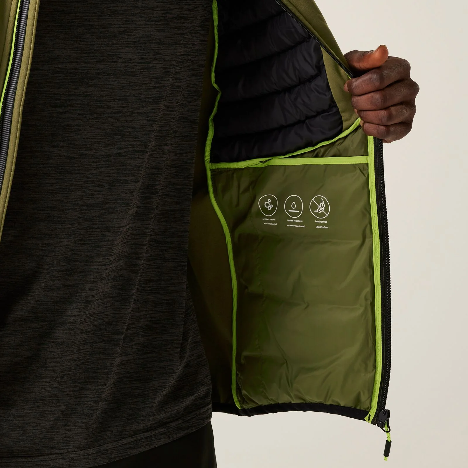 Regatta Mens Leedre Hybrid Padded Jacket - Image 11