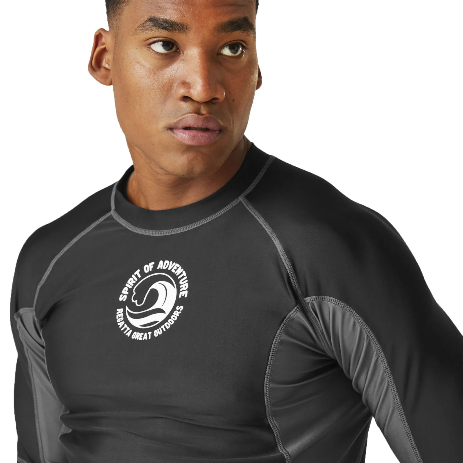 Regatta Mens Long Sleeve Rash Vest - Image 7