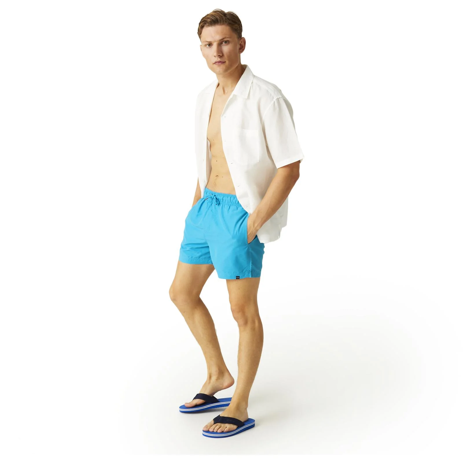 Regatta Mens Mawson II Elasticated Waist Swim Swimming Surf Trunks Shorts - Image 40