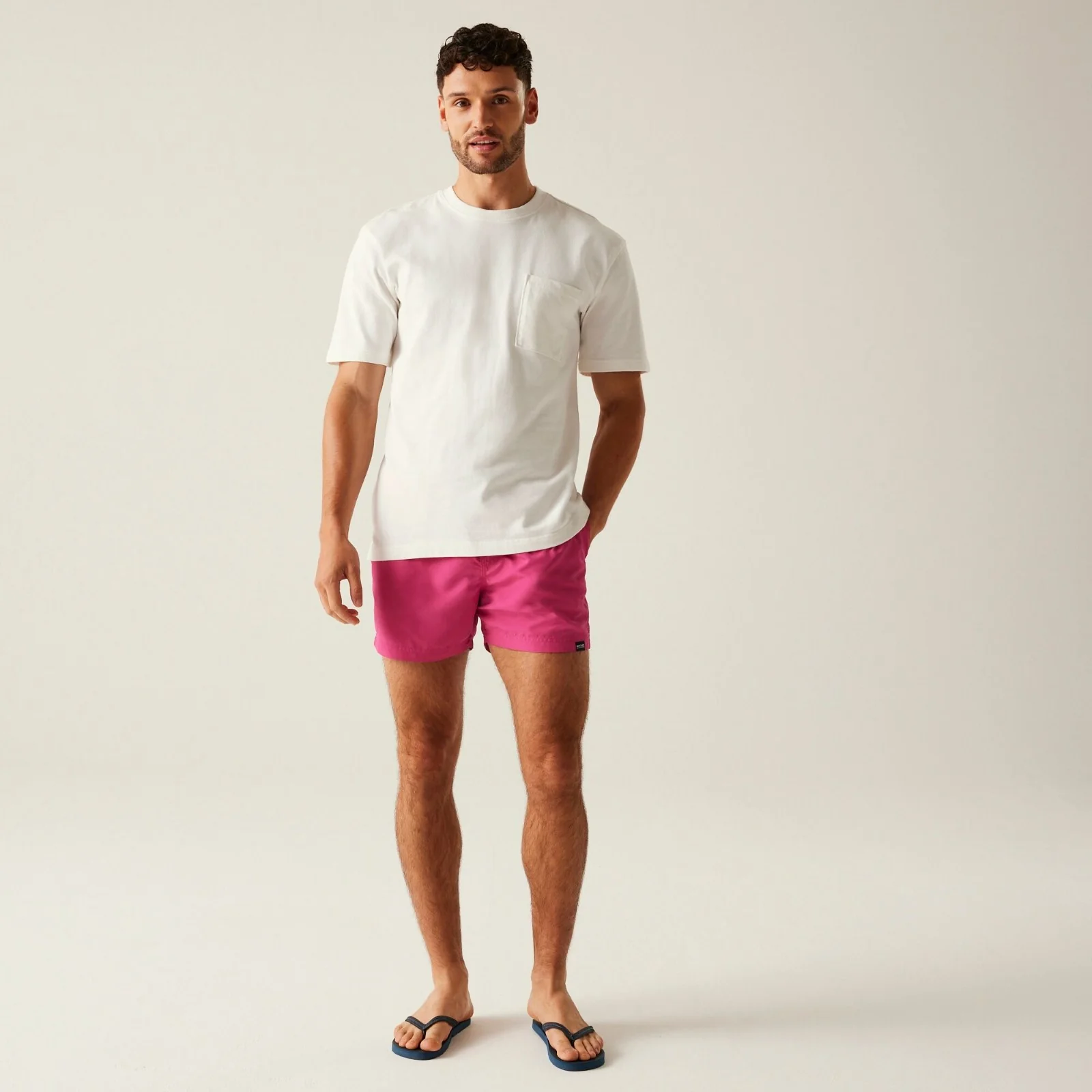 Regatta Mens Mawson II Elasticated Waist Swim Swimming Surf Trunks Shorts - Image 49