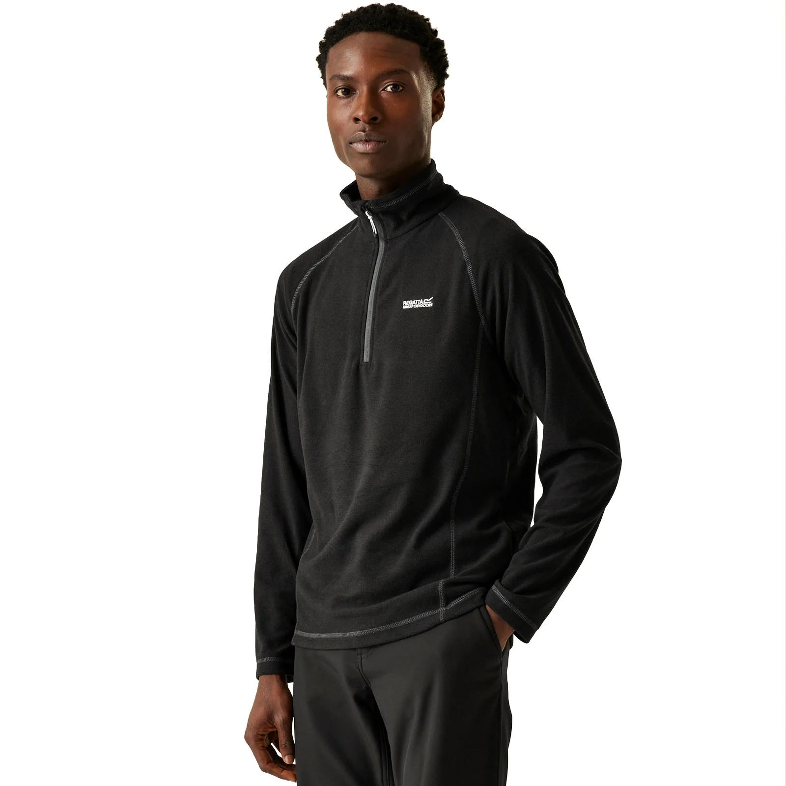 Regatta Mens Montes Half Zip Fleece Jumper - Image 3