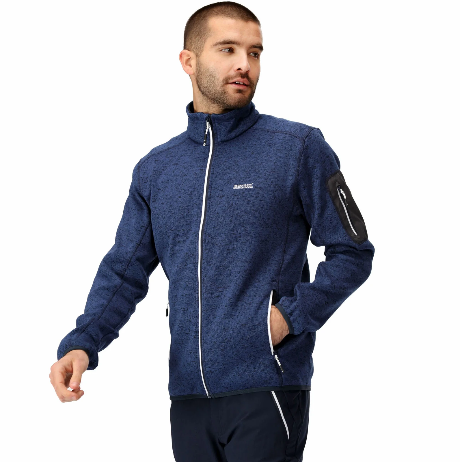 Regatta Mens Newhill Full Zip High Neck Fleece - Image 4