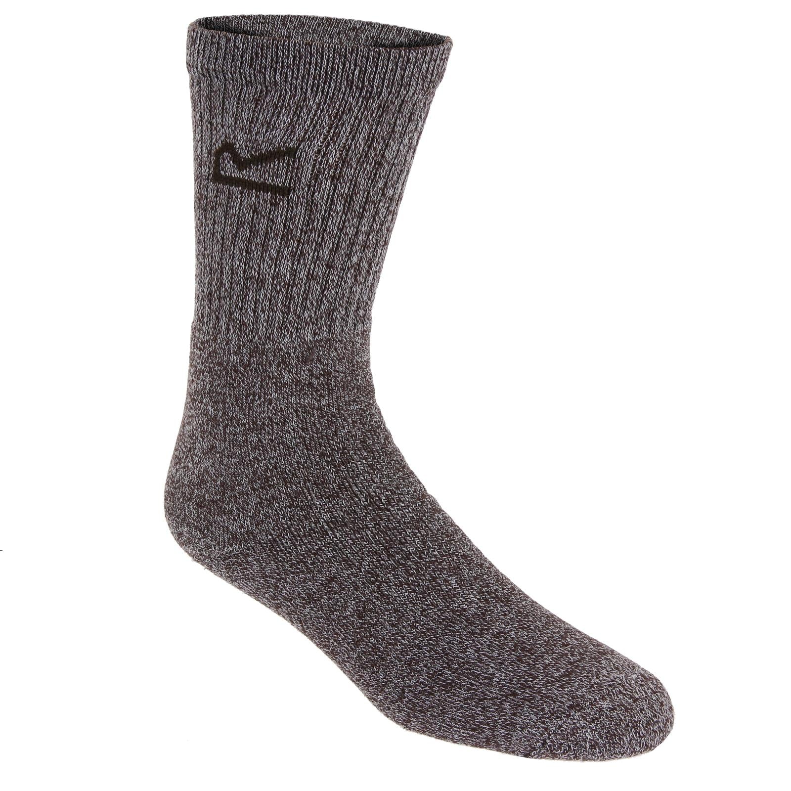 Regatta Mens Outdoor Socks - Brown Marl - OS - Image 2