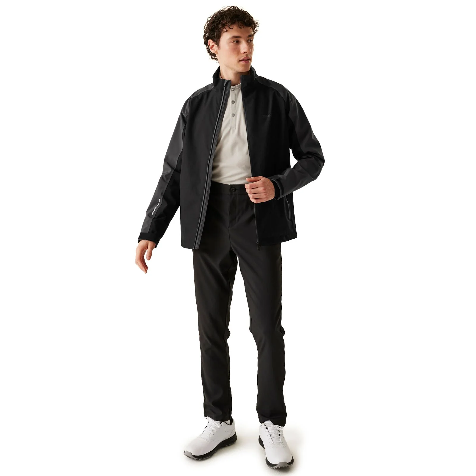 Regatta Mens Tolby Stretch Breathable Hooded Waterproof Jacket - Image 7