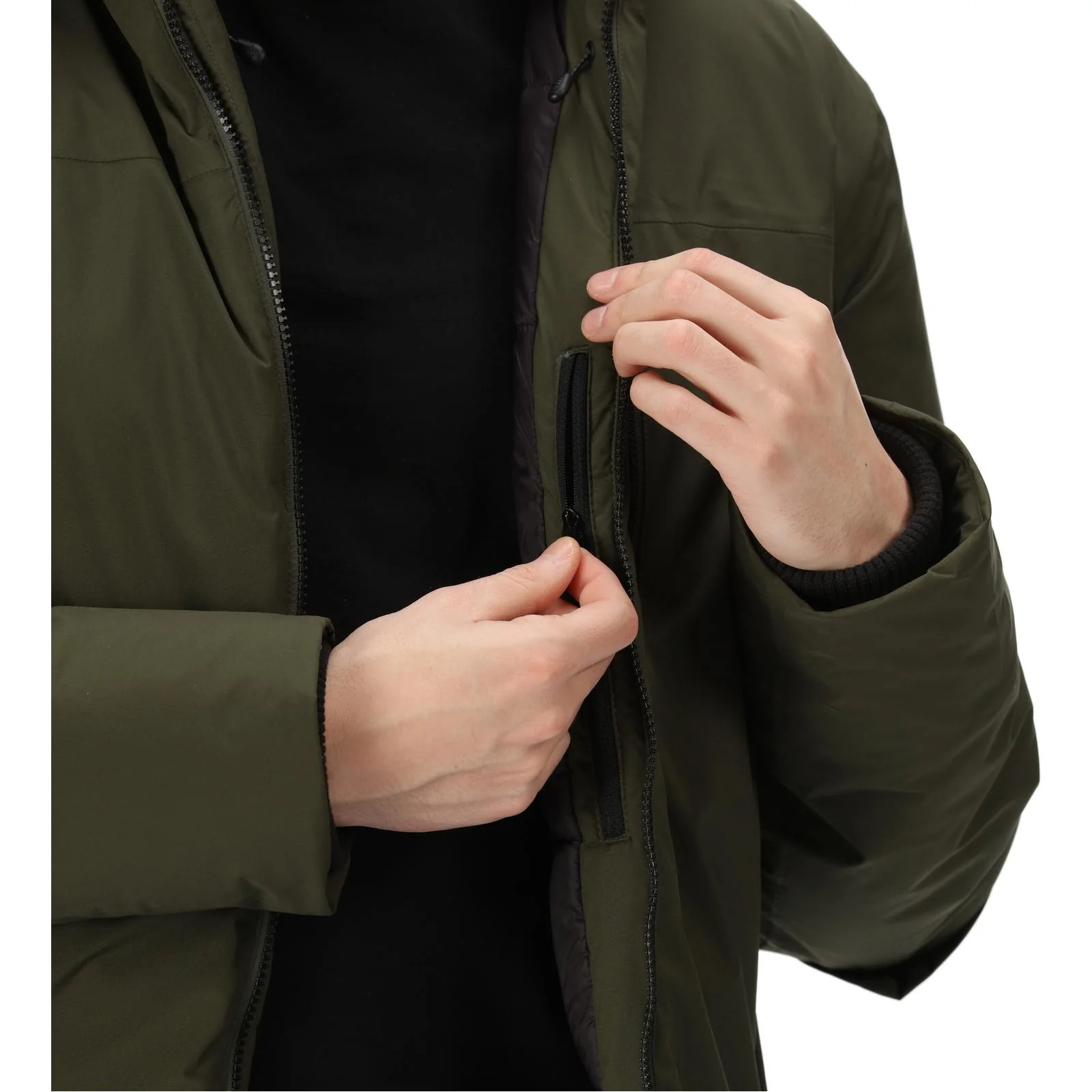 Regatta Mens Yewbank II Hooded Waterproof Park Jacket - Crocodile - Image 30