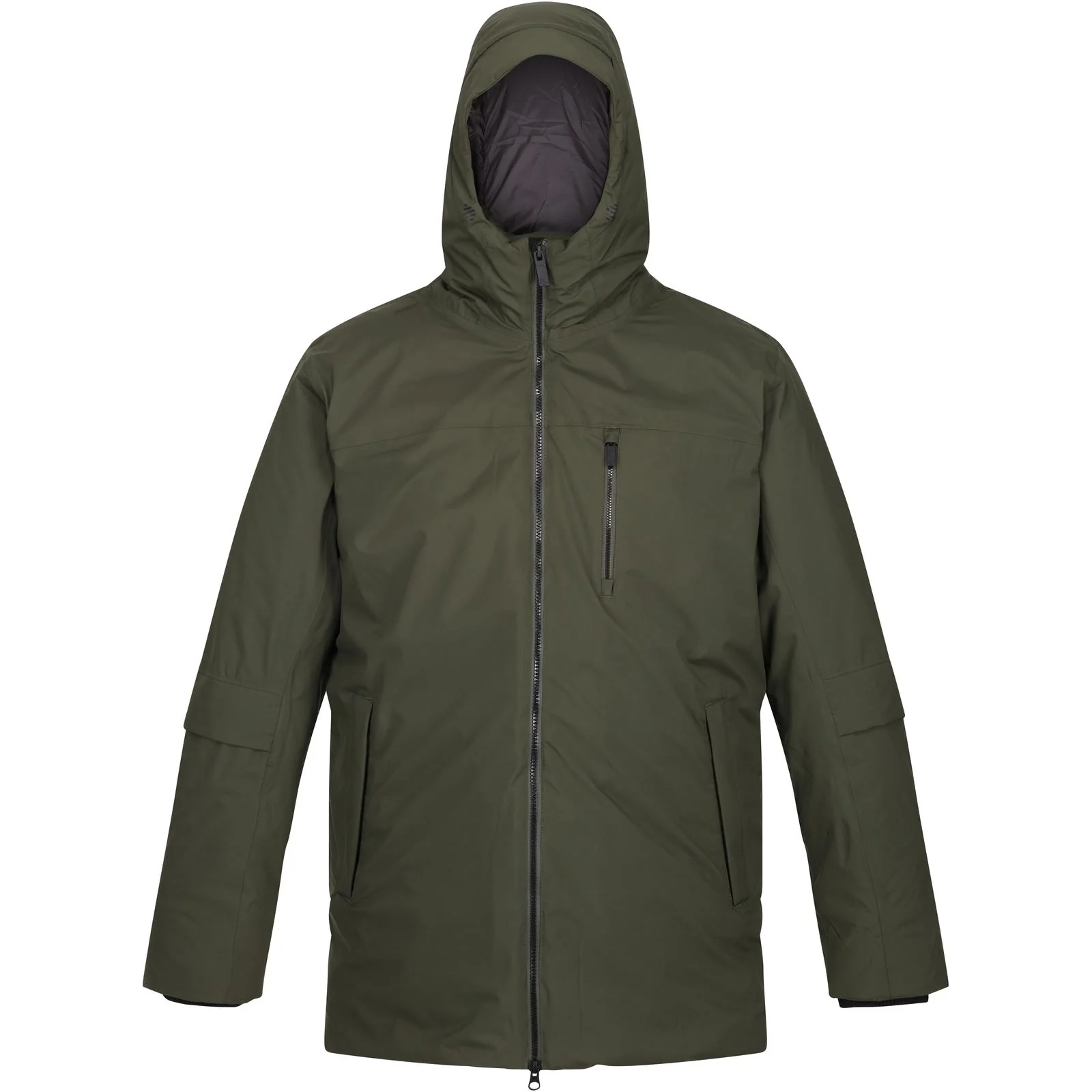 Regatta Mens Yewbank II Hooded Waterproof Park Jacket - Crocodile - Image 36