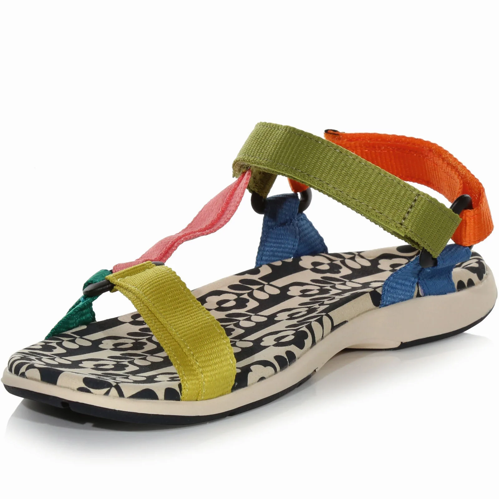Regatta Orla Kiely Block Colour Hook & Loop Sandals - Stem In Vase - Image 2