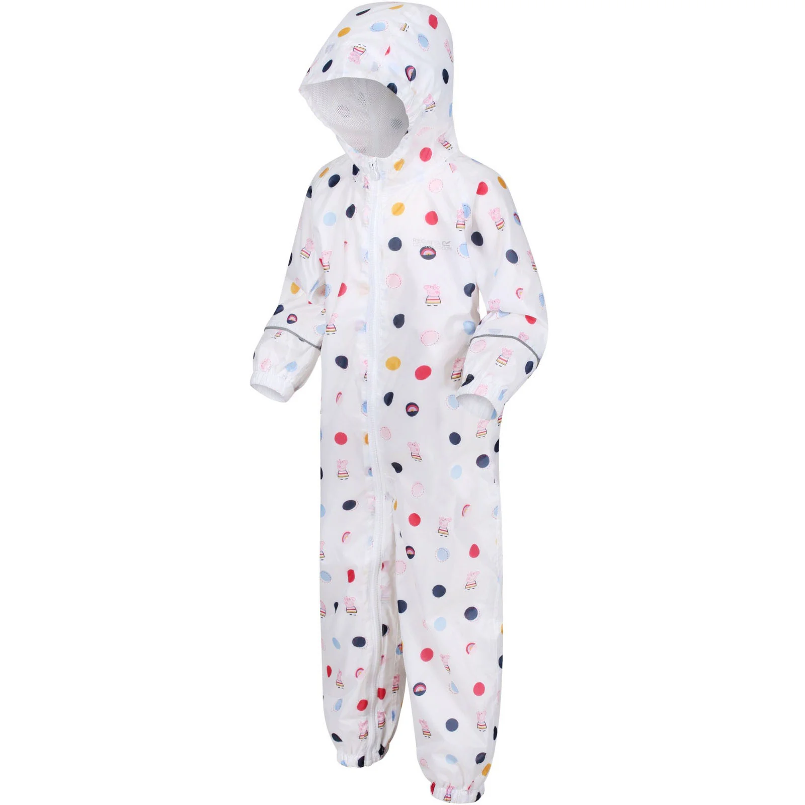 Regatta Kids Peppa Pig Pobble Print Waterproof Puddle Suit - Image 6