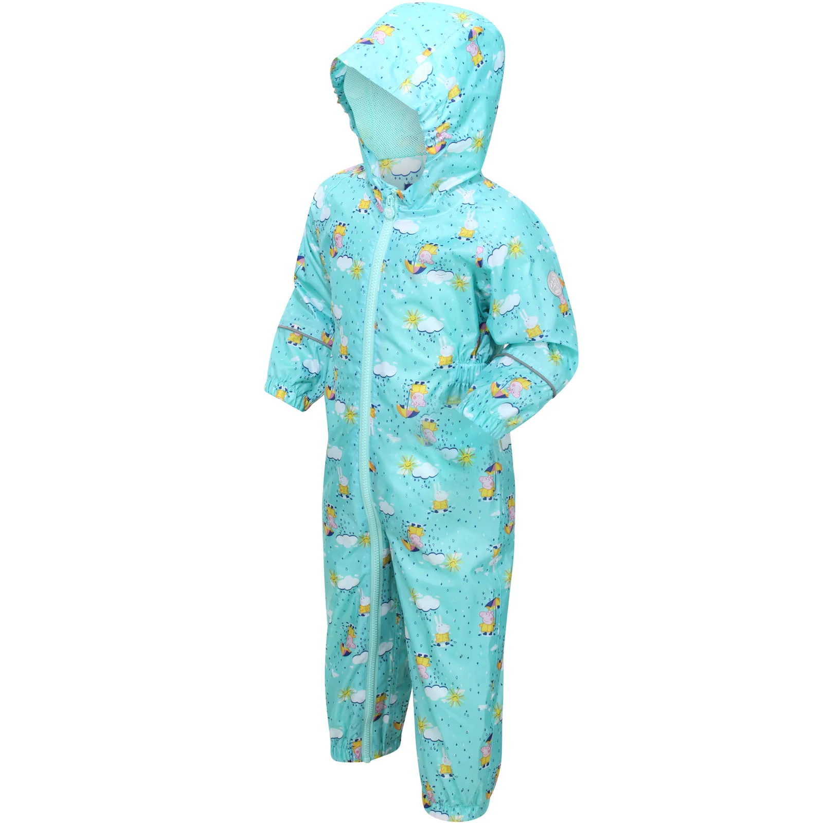 Regatta Kids Peppa Pig Pobble Print Waterproof Puddle Suit - Image 9