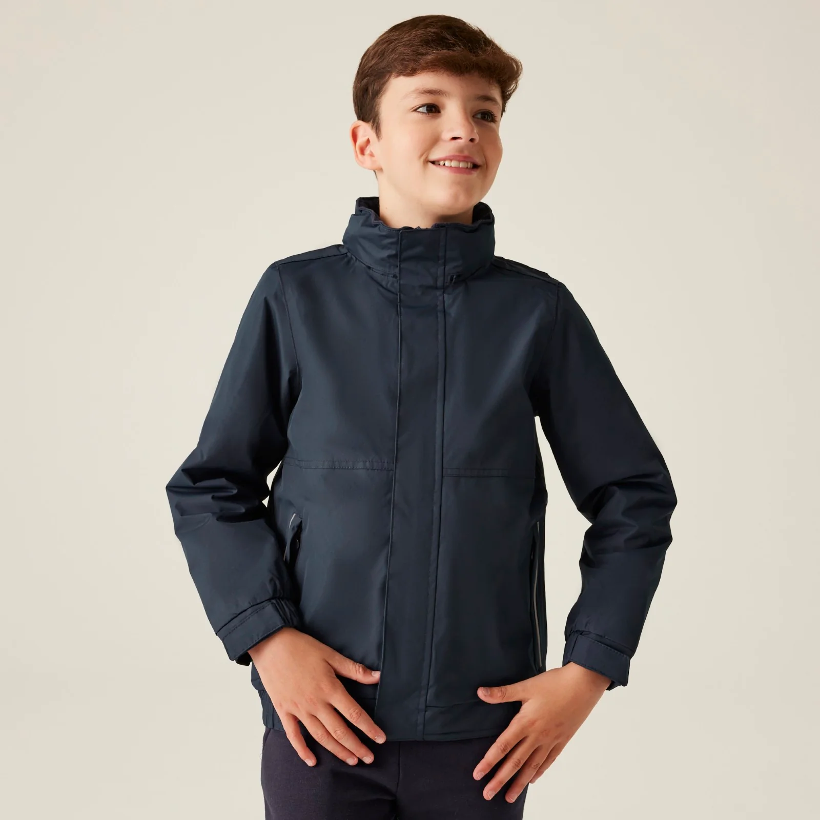 Regatta Professional Kids Dover Fleece Lined Waterproof Jacket - Image 2