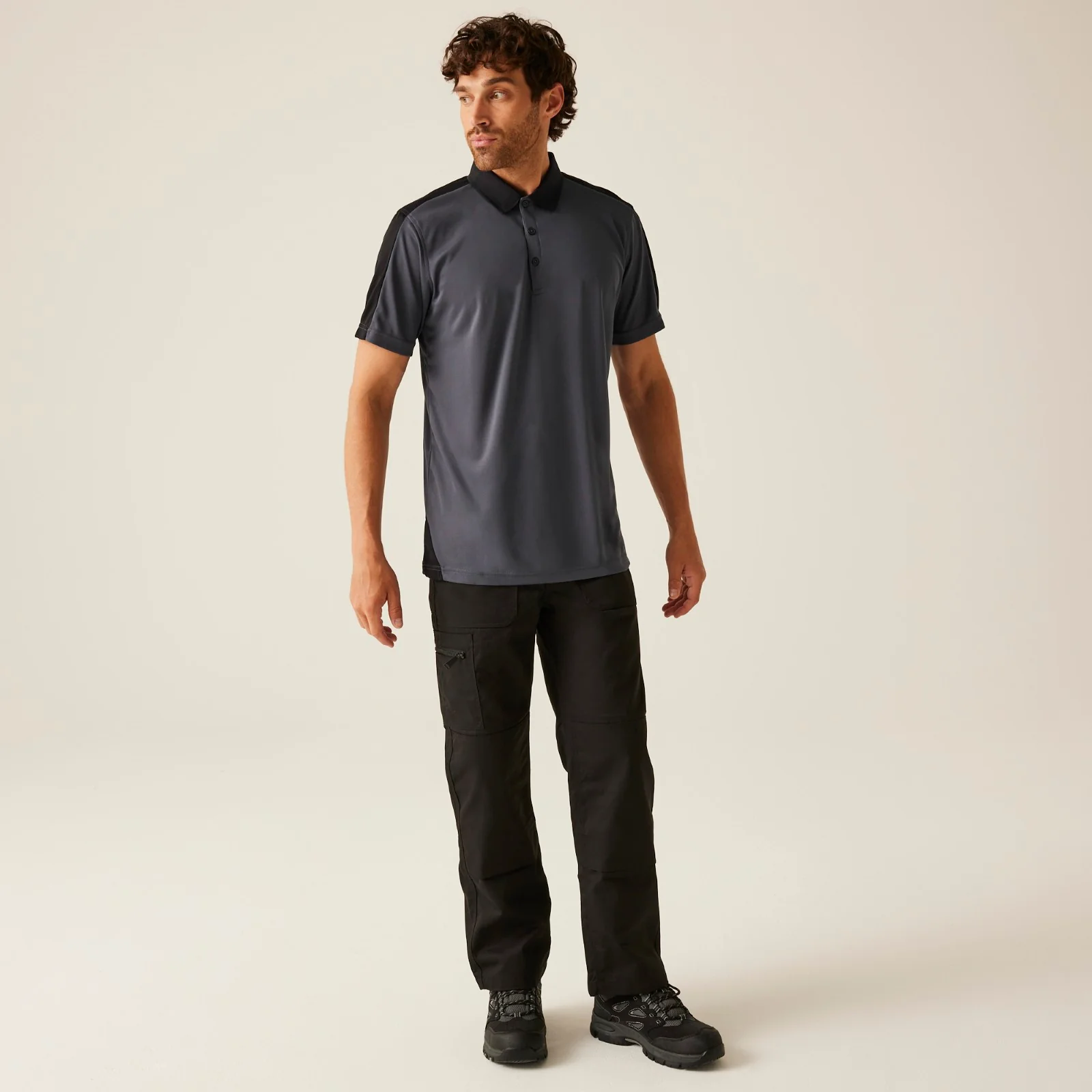 Regatta Professional Mens Contrast Coolweave Quick Wicking Short Sleeve Polo Shirt - Image 12