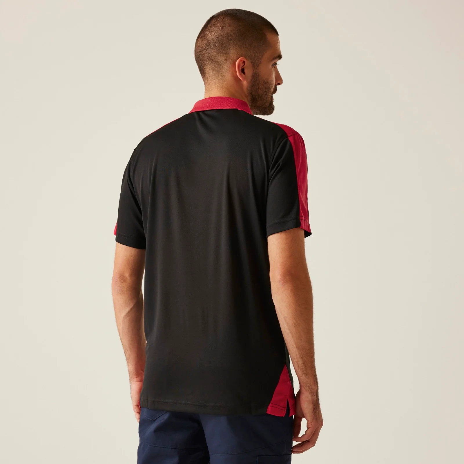 Regatta Professional Mens Contrast Coolweave Quick Wicking Short Sleeve Polo Shirt - Image 9