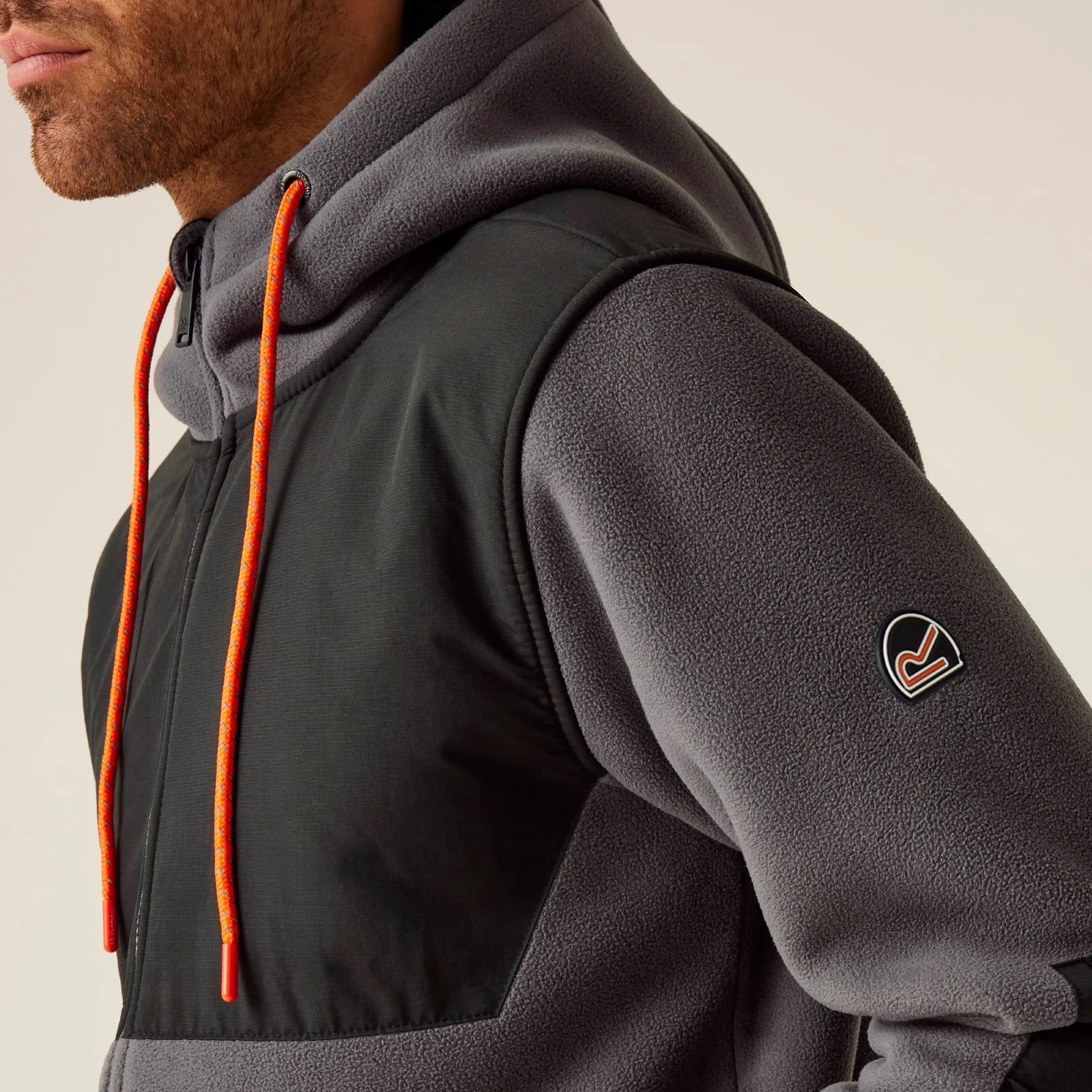 Regatta Professional Mens Garrison Hooded Full Zip Fleece - Image 5