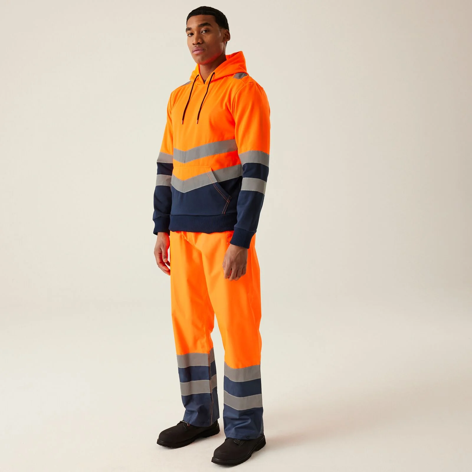 Regatta Professional Mens HI-VIS Two Tone Hoodie - Image 6