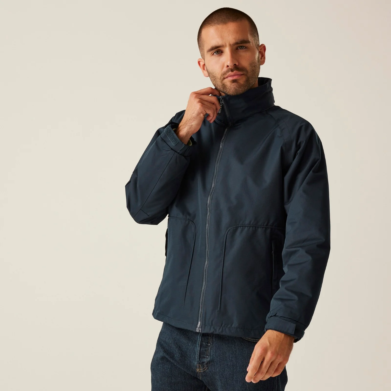 Regatta Professional Mens Hudson Fleece Lined Waterproof Jacket - Image 2
