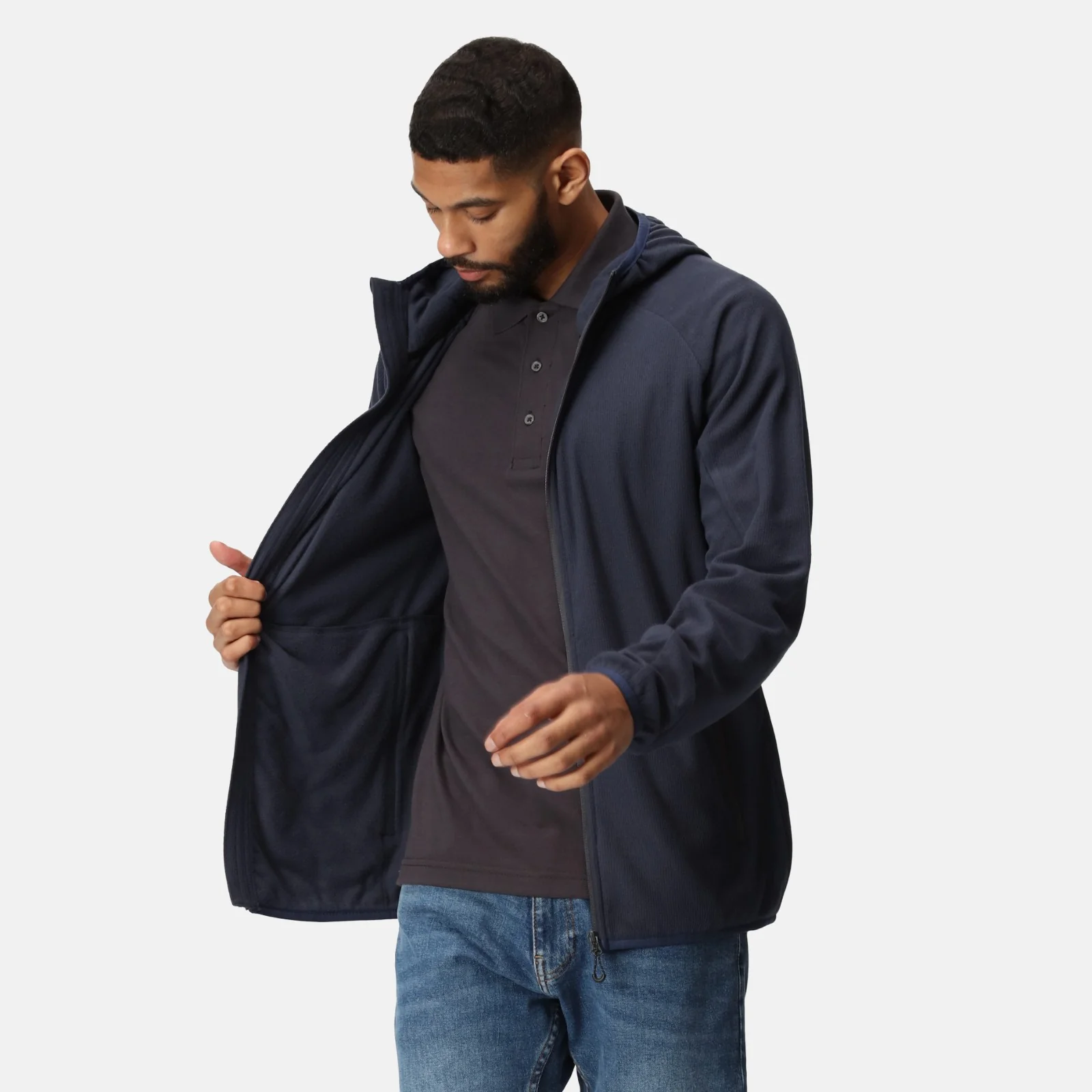 Regatta Professional Mens Navigate Hooded Full Zip Fleece - Image 19
