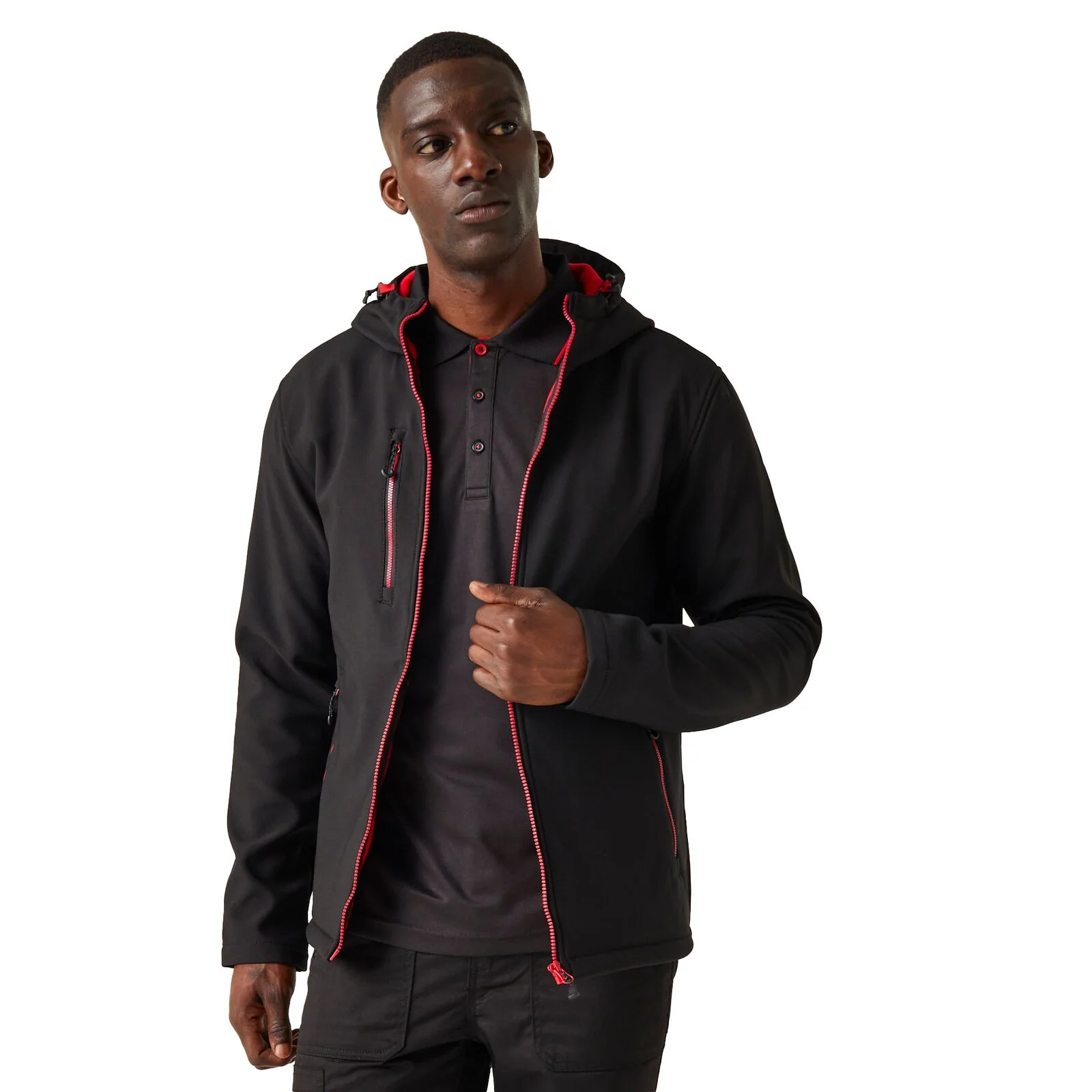 Regatta Professional Mens Navigate Hooded Softshell Jacket - Image 37