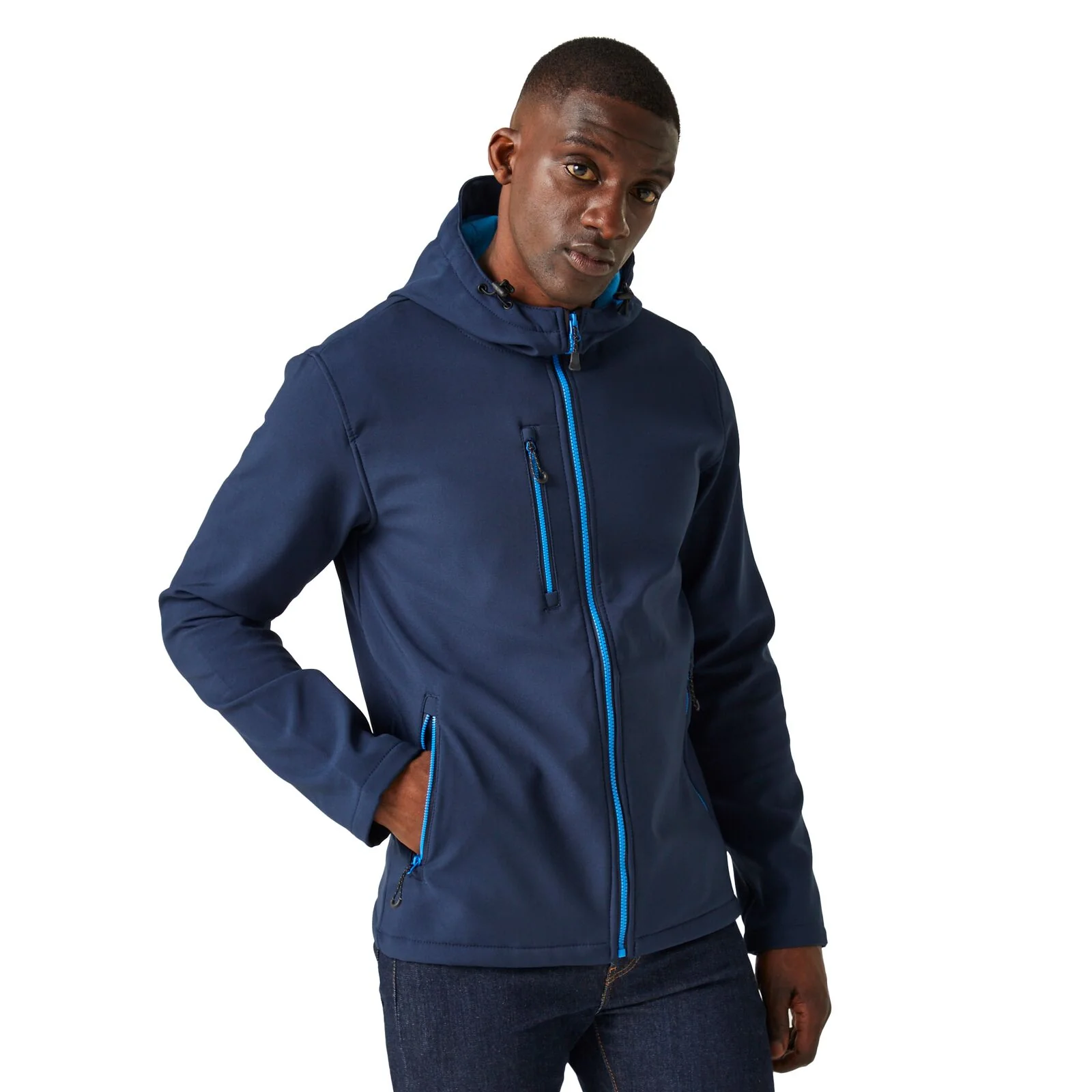 Regatta Professional Mens Navigate Hooded Softshell Jacket - Image 7