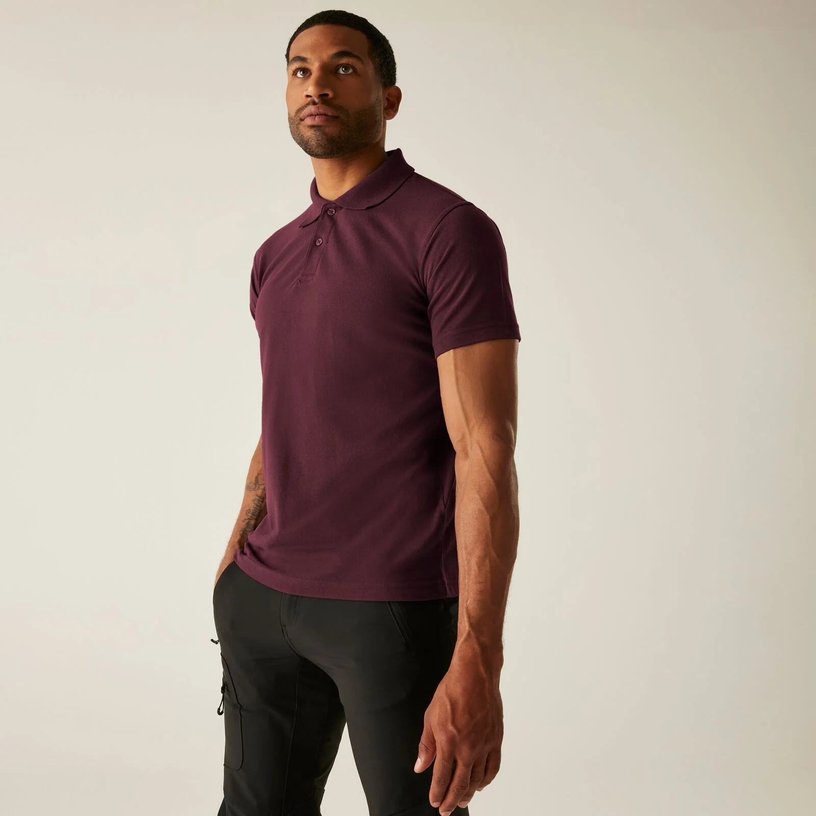 Regatta Professional Mens Pro 50/50 Pique Short Sleeve Polo Shirt - Image 3