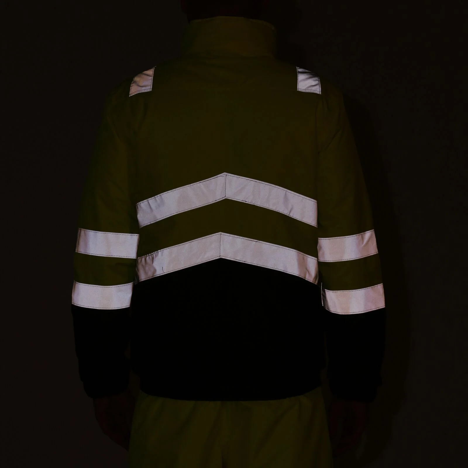 Regatta Professional Mens Pro HI-VIS Two Tone Bomber Jacket - Image 10
