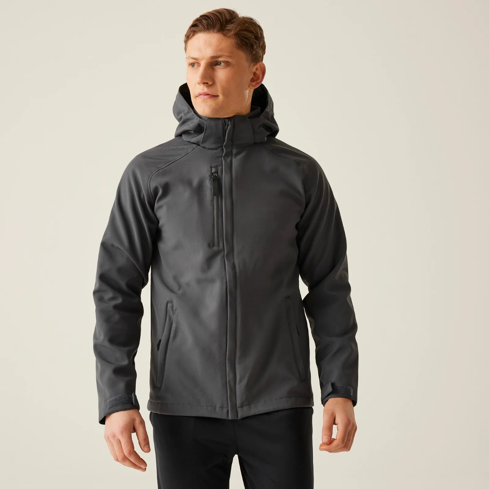 Regatta Professional Mens Repeller Linded Hooded Softshell Jacket - Image 2