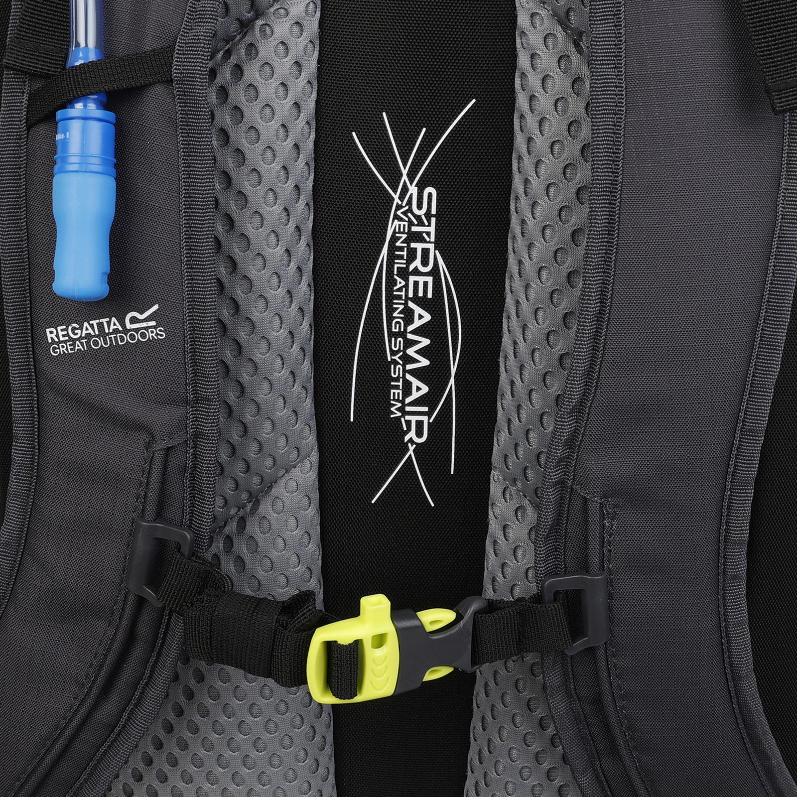 Regatta Unisex Highton V2 65L Backpack - Black/Seal Grey - OS - Image 4