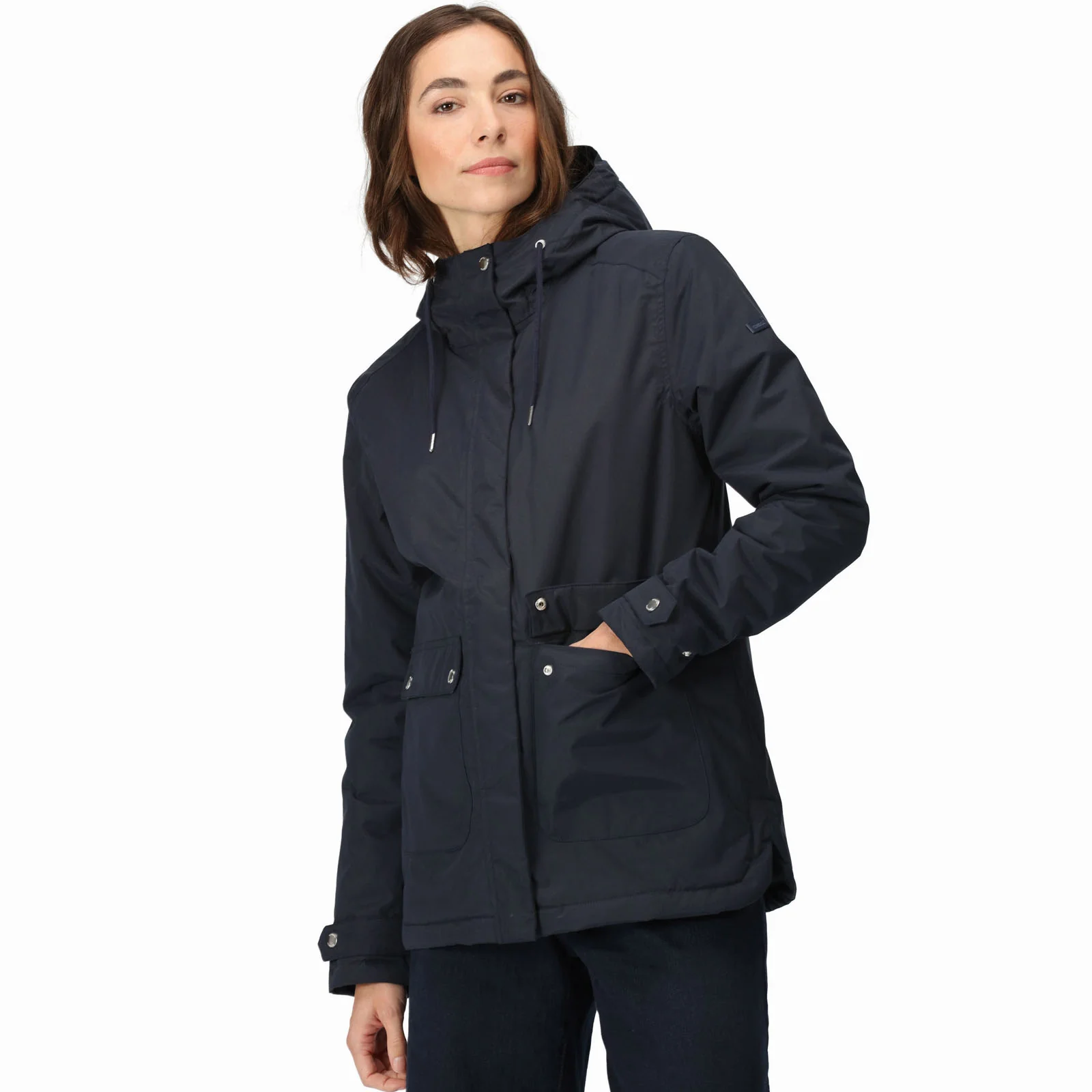 Regatta Womens Broadia Waterproof Hooded Jacket Coat - Image 2