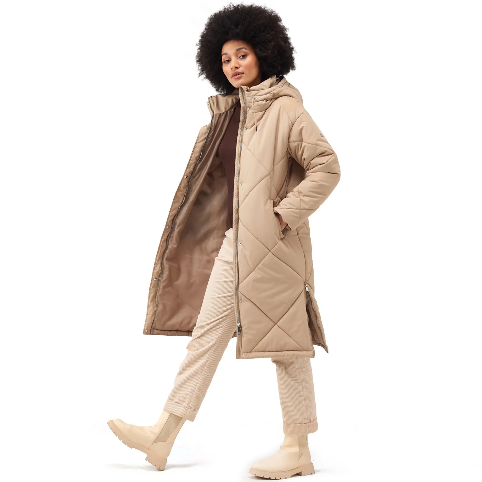 Regatta Womens Cambrie Quilted Long Jacket - Image 4