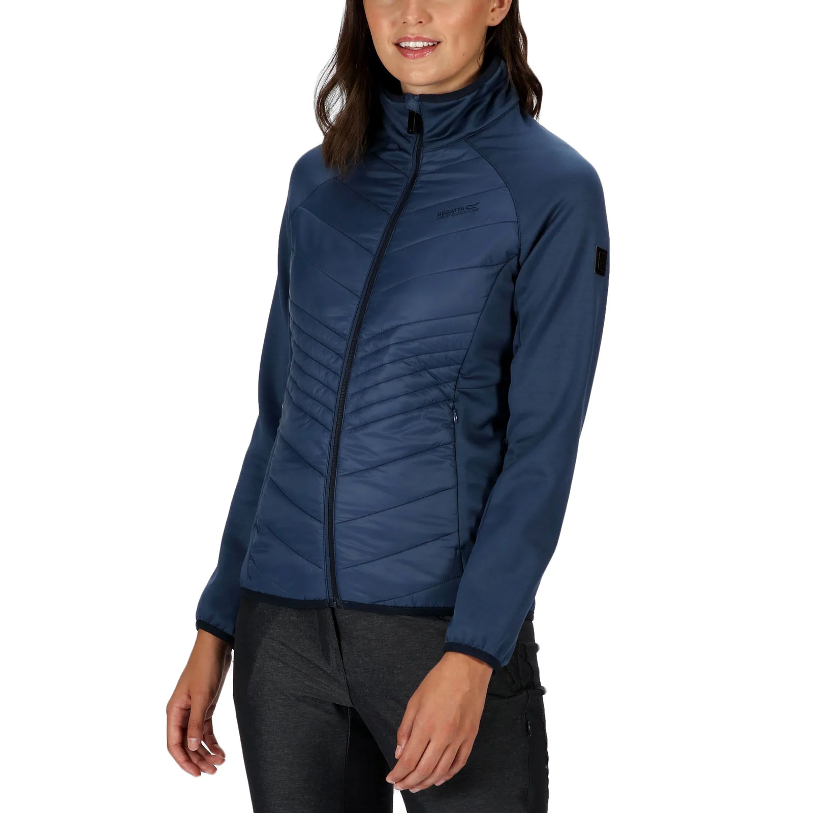 Regatta Womens Clumber Hybrid Insulated Walking Jacket - Denim - Image 3