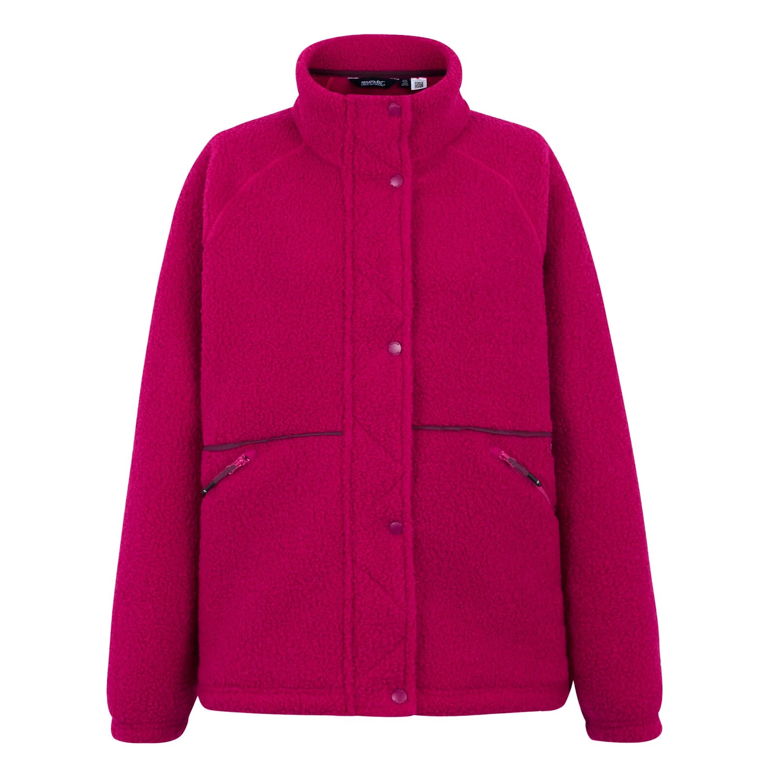 Regatta Womens Emilica Borg Snap Fastening Full Zip Fleece - Image 18