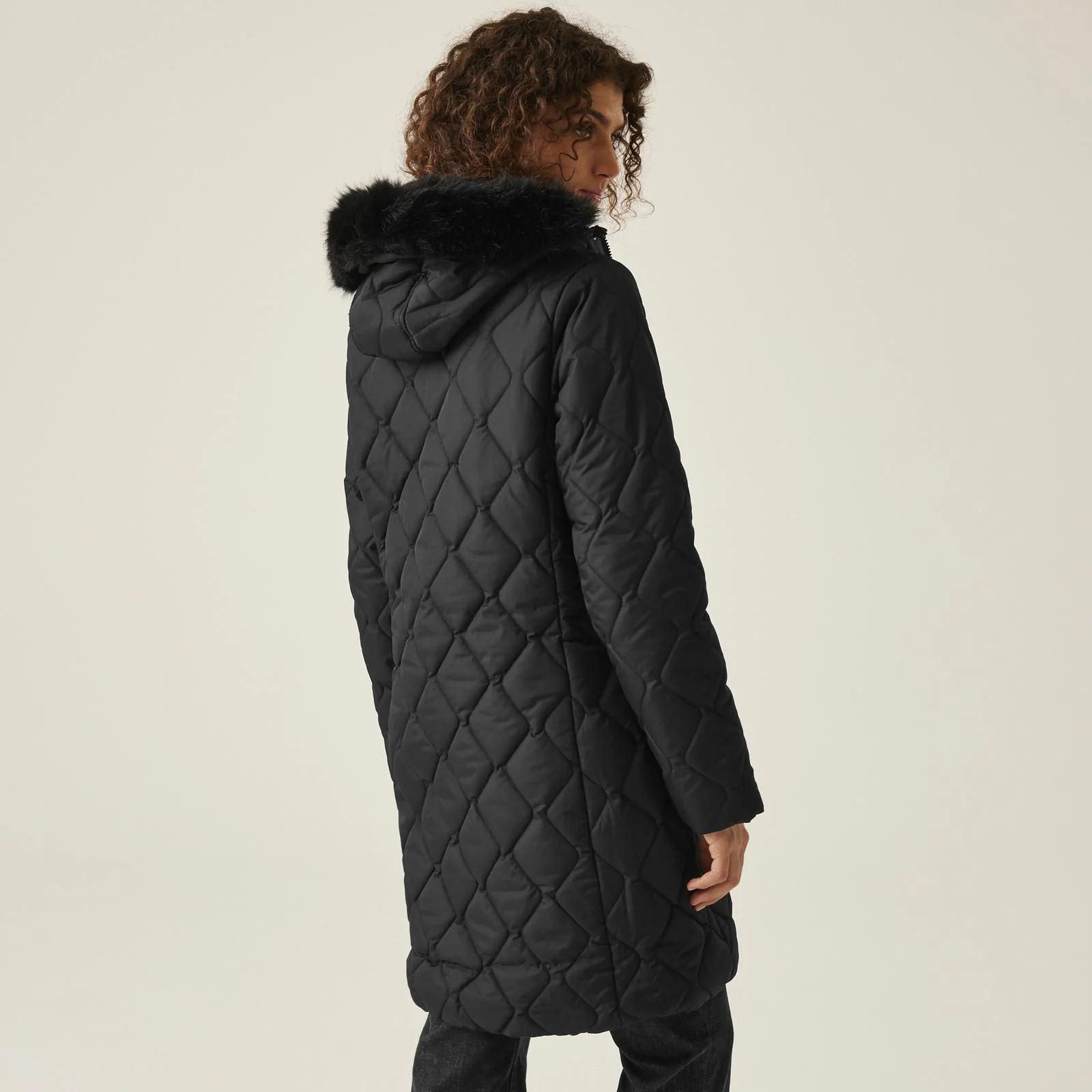 Regatta Womens Fritha III Insulated Faux Fur Hooded Parka Jacket - Image 2