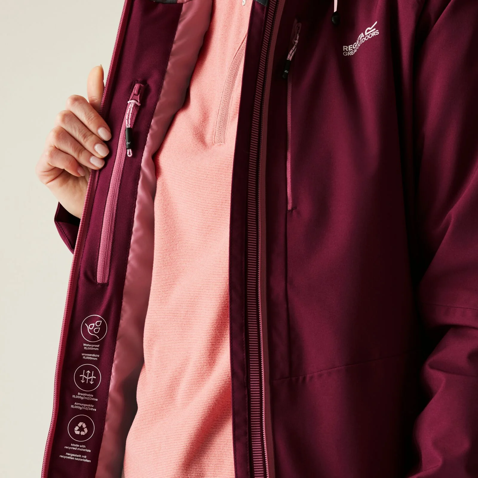 Regatta Womens Highton Stretch Waterproof Padded Jacket - Image 24