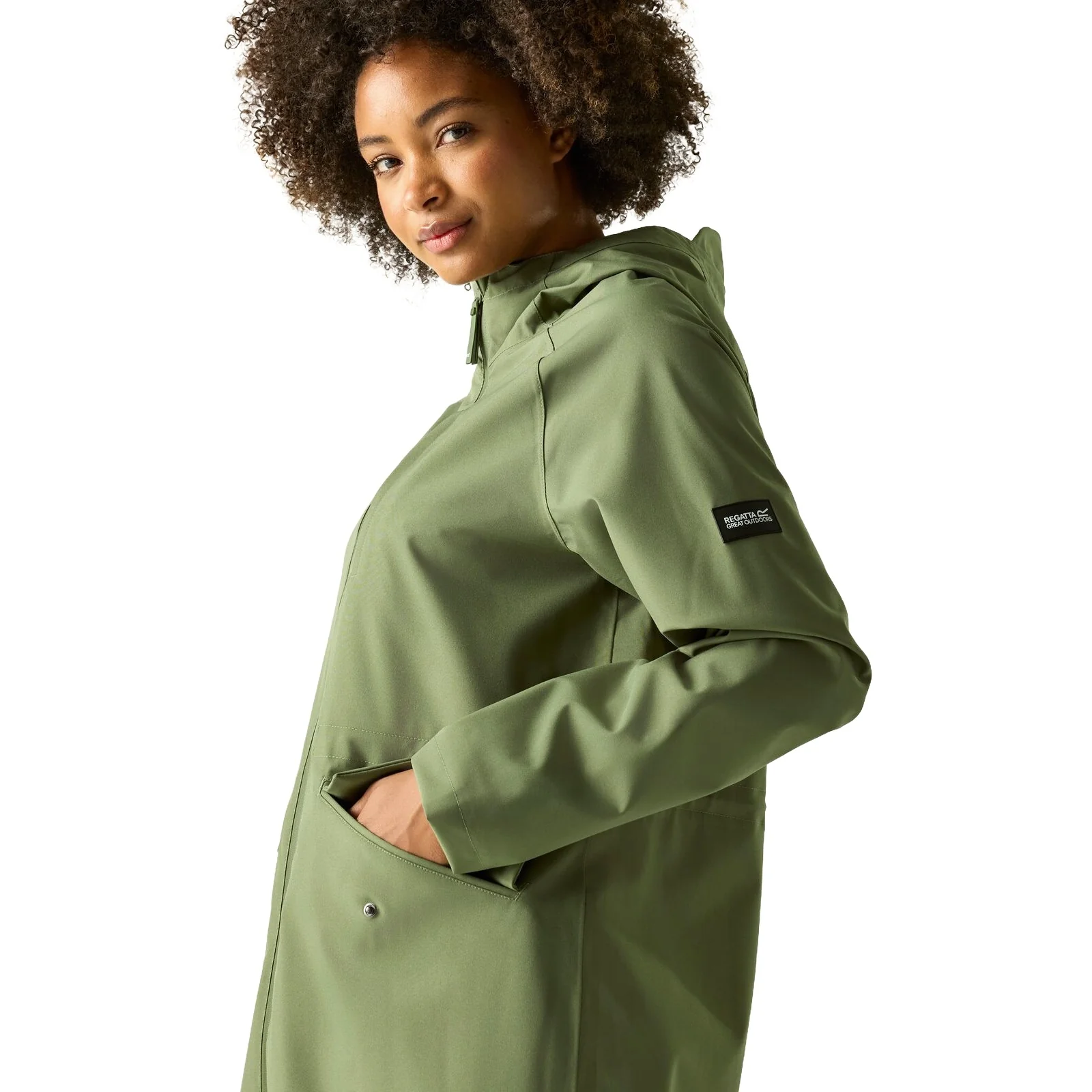 Regatta Womens Levita Long Line Waterproof Jacket - Image 7