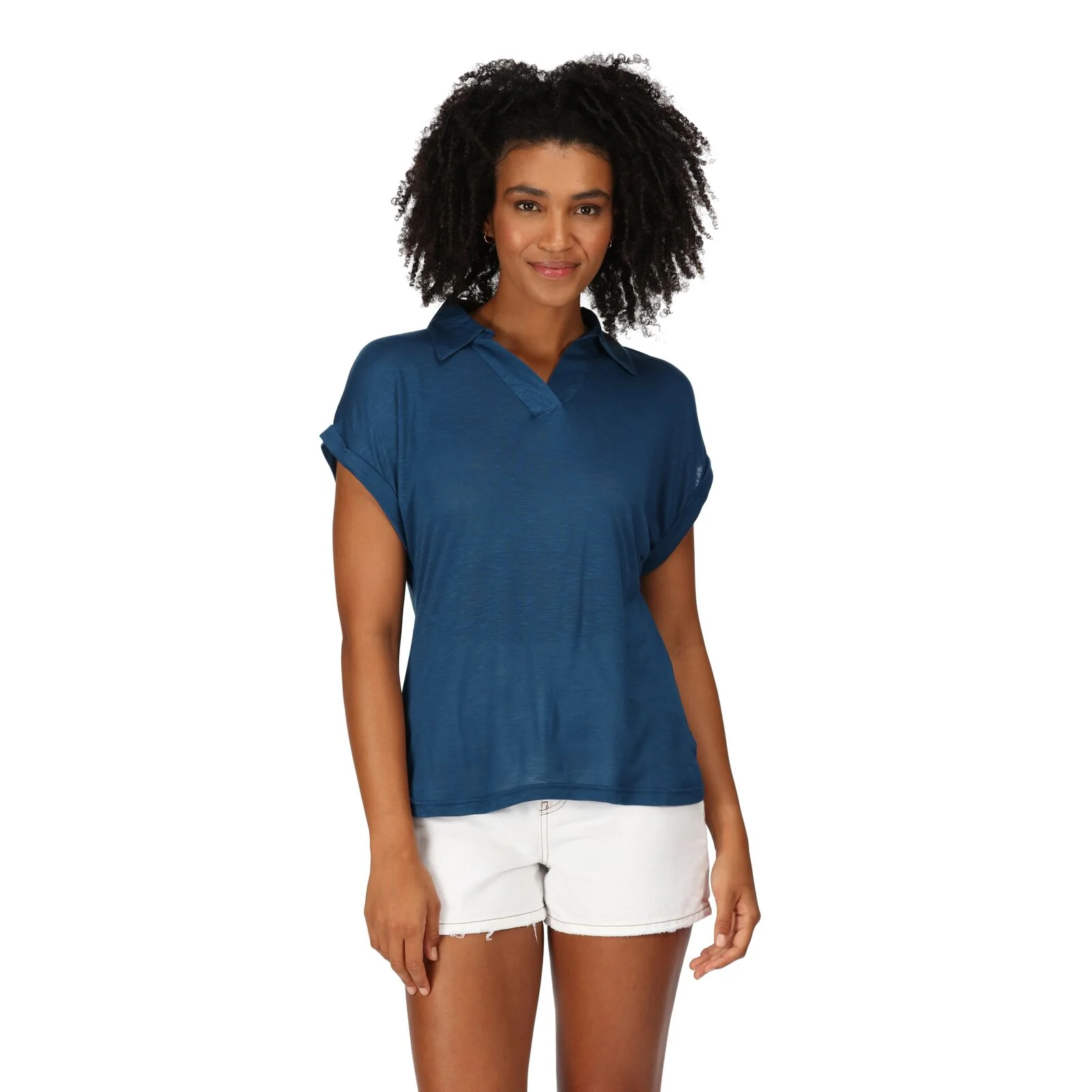 Regatta Womens Lupine Collard Short Sleeve Shirt - Image 3