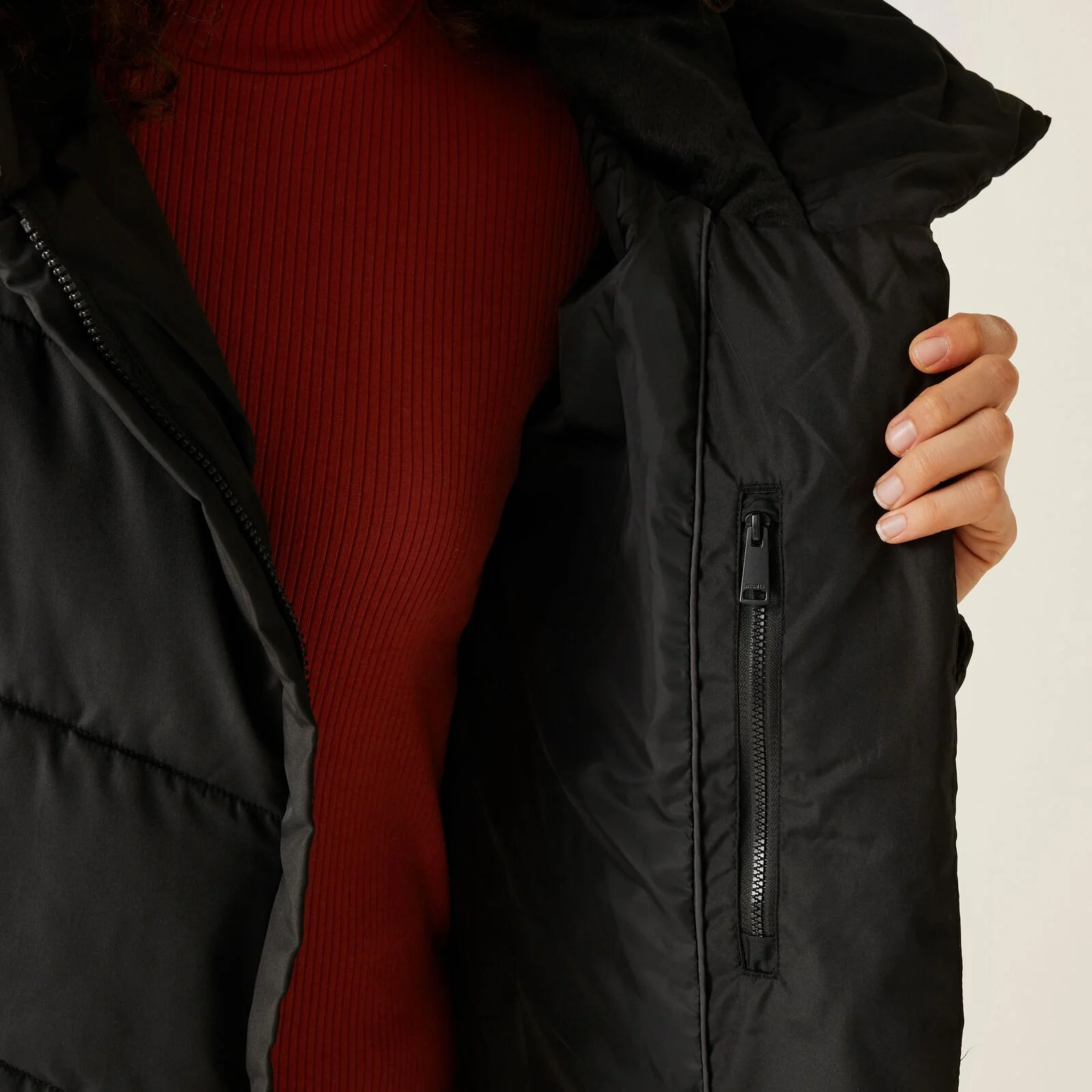Regatta Womens Nurie Longline Hooded Padded Jacket - Image 15