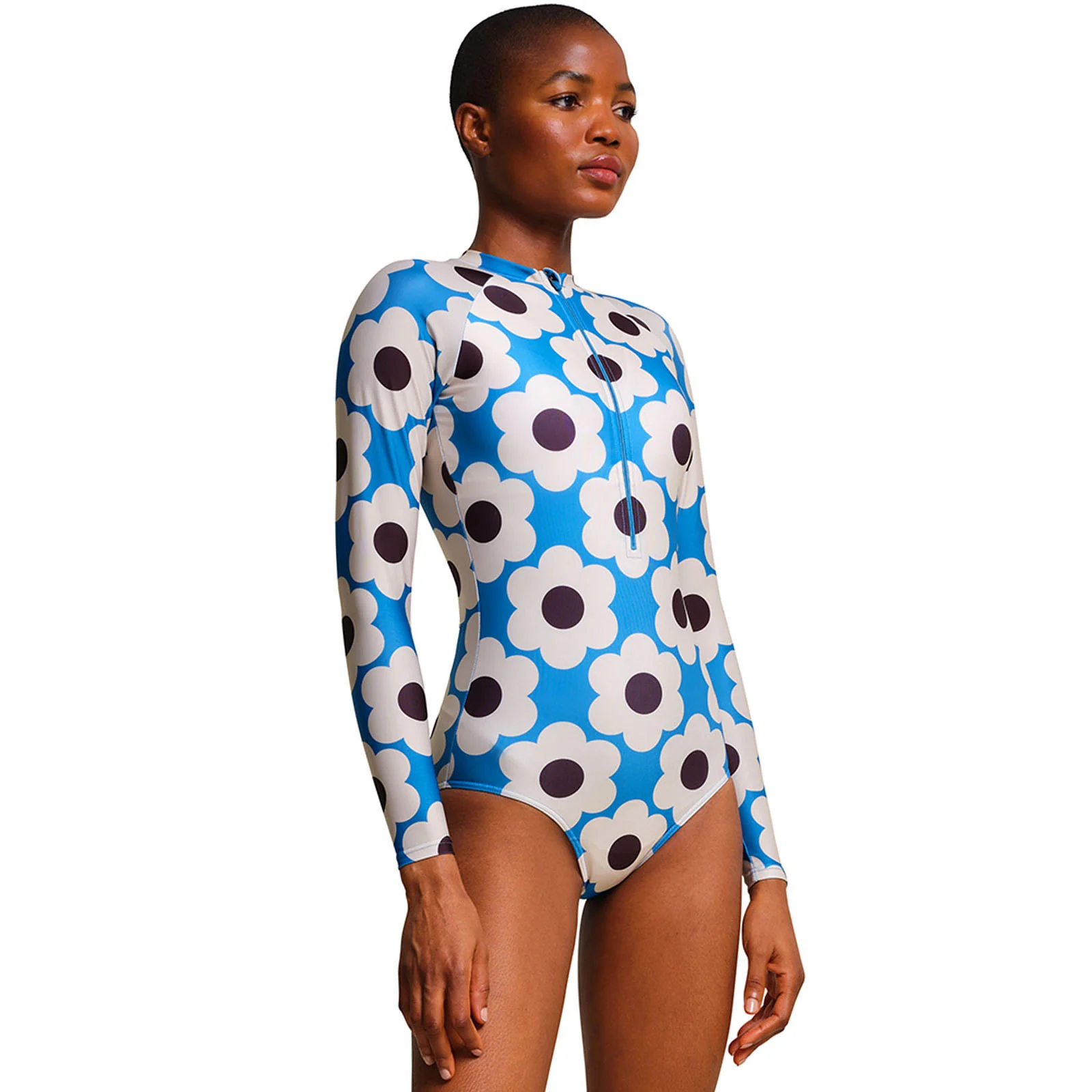 Regatta Womens Orla Kiely Front Zip Swimming Costume - Image 3