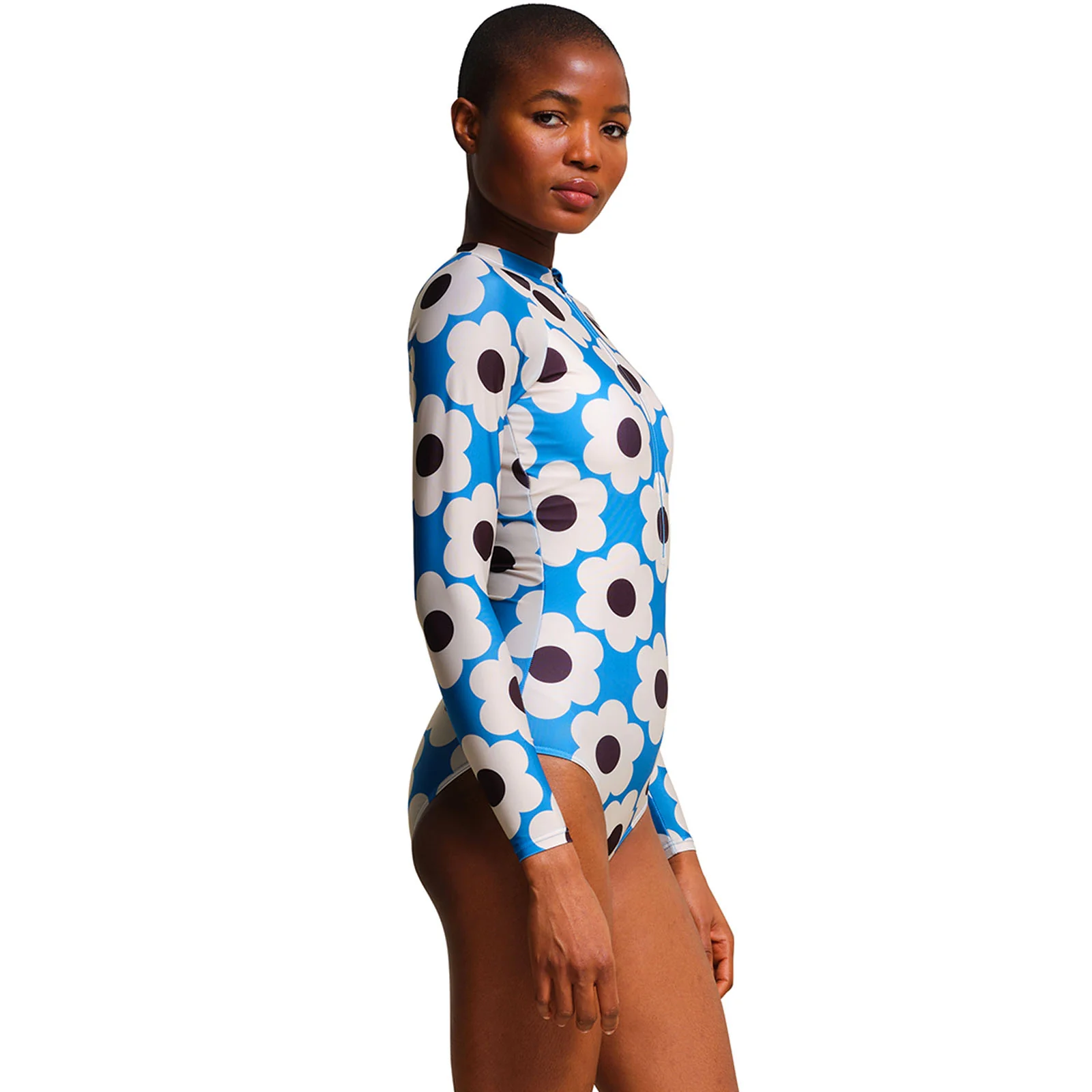 Regatta Womens Orla Kiely Front Zip Swimming Costume - Image 9