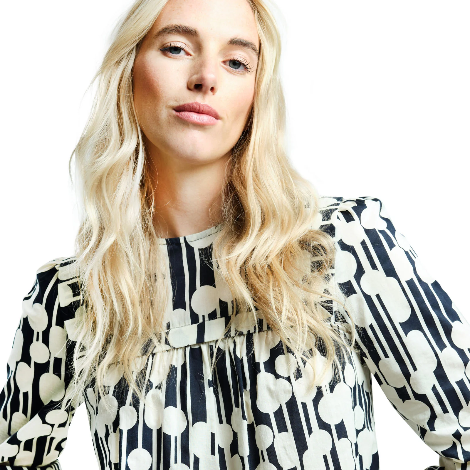 Regatta Womens Orla Kiely Long Sleeve Bib Collar Blouse Top - Image 15