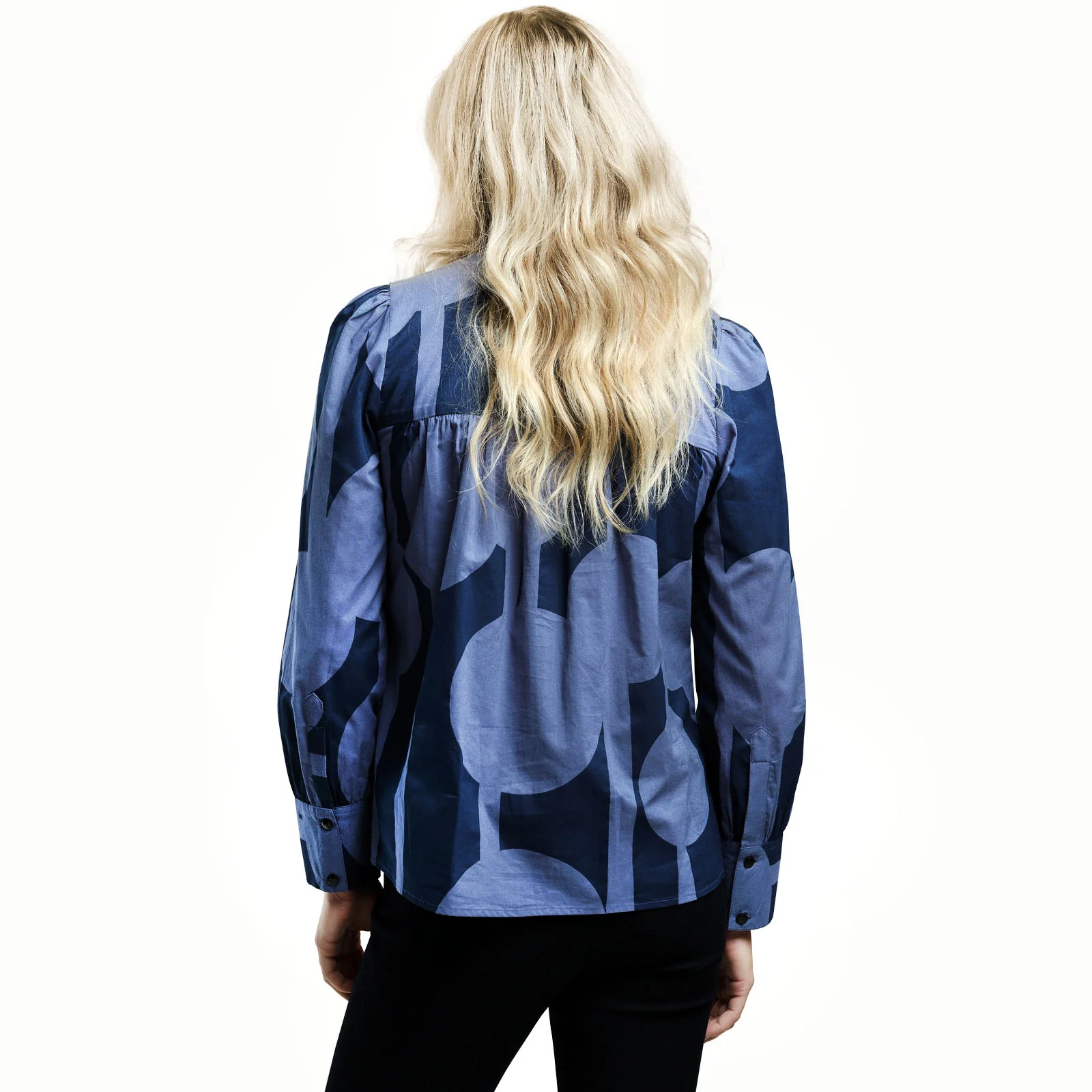 Regatta Womens Orla Kiely Long Sleeve Bib Collar Blouse Top - Image 8