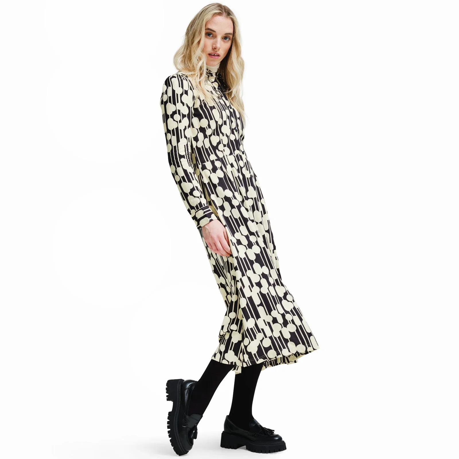 Regatta Womens Orla Kiely Long Sleeve Maxi Shirt Dress - Image 8
