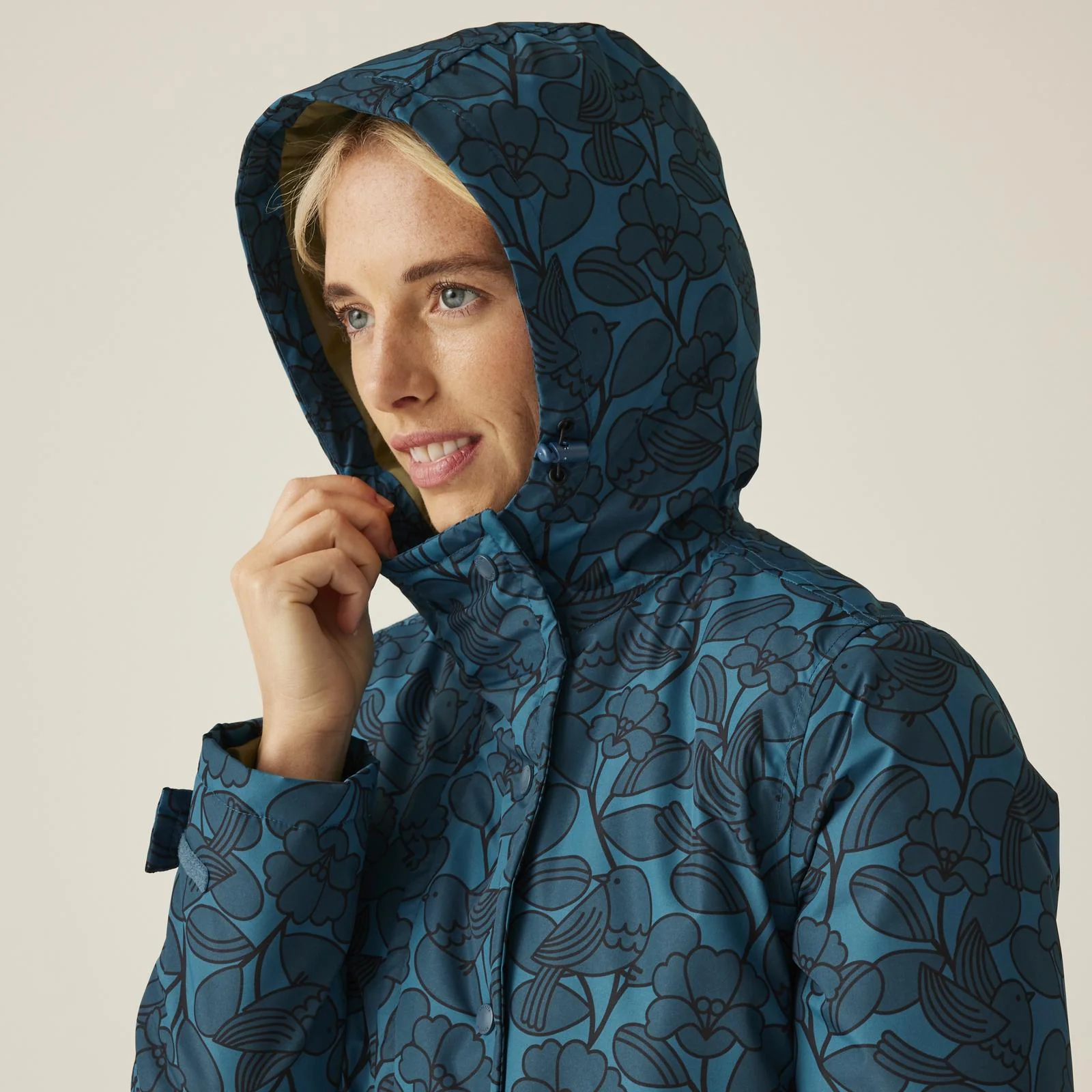 Regatta Womens Orla Kiely Mid Length Waterproof Hooded Winter Jacket - Image 17