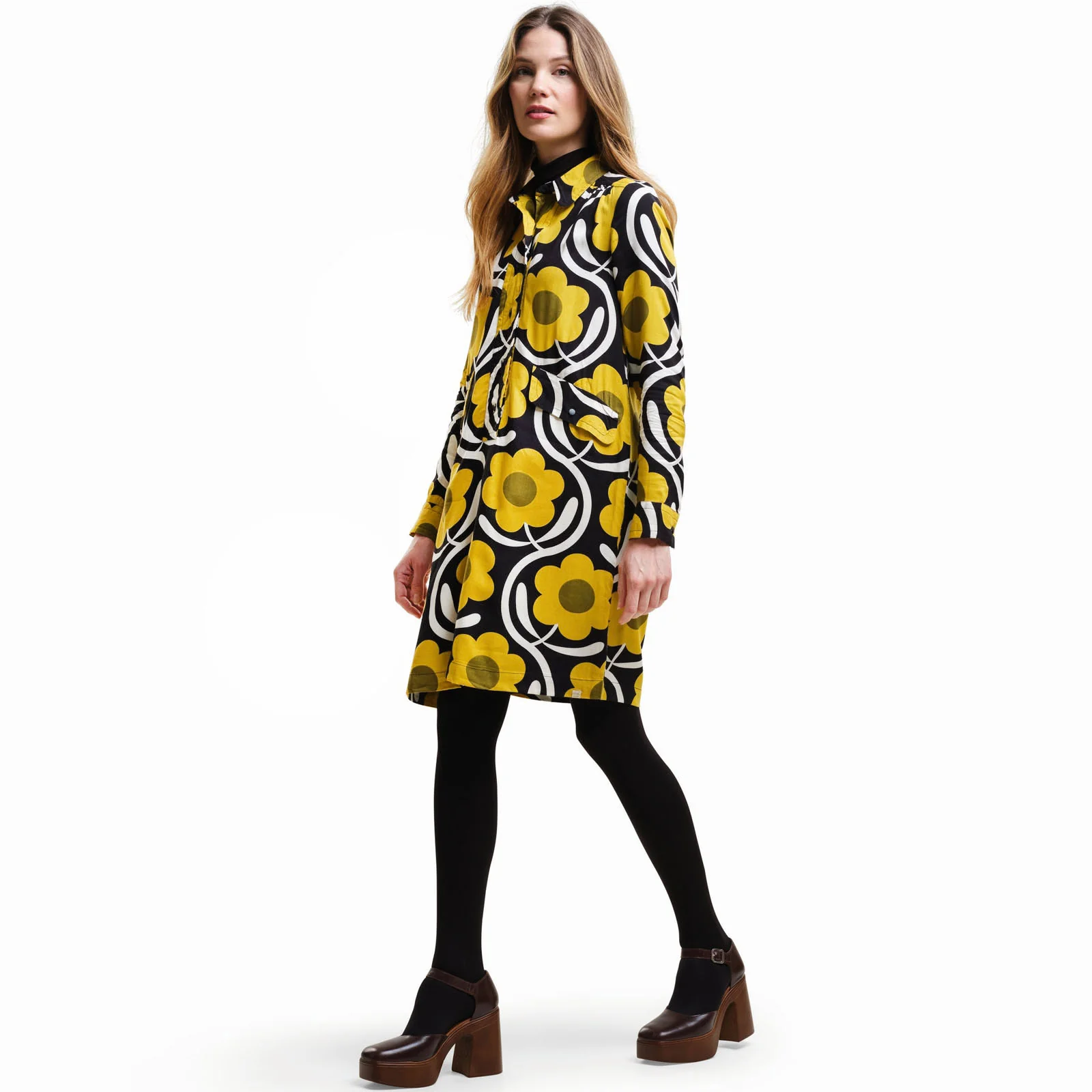 Regatta Womens Orla Kiely Printed Button Down Midi Dress - Image 3