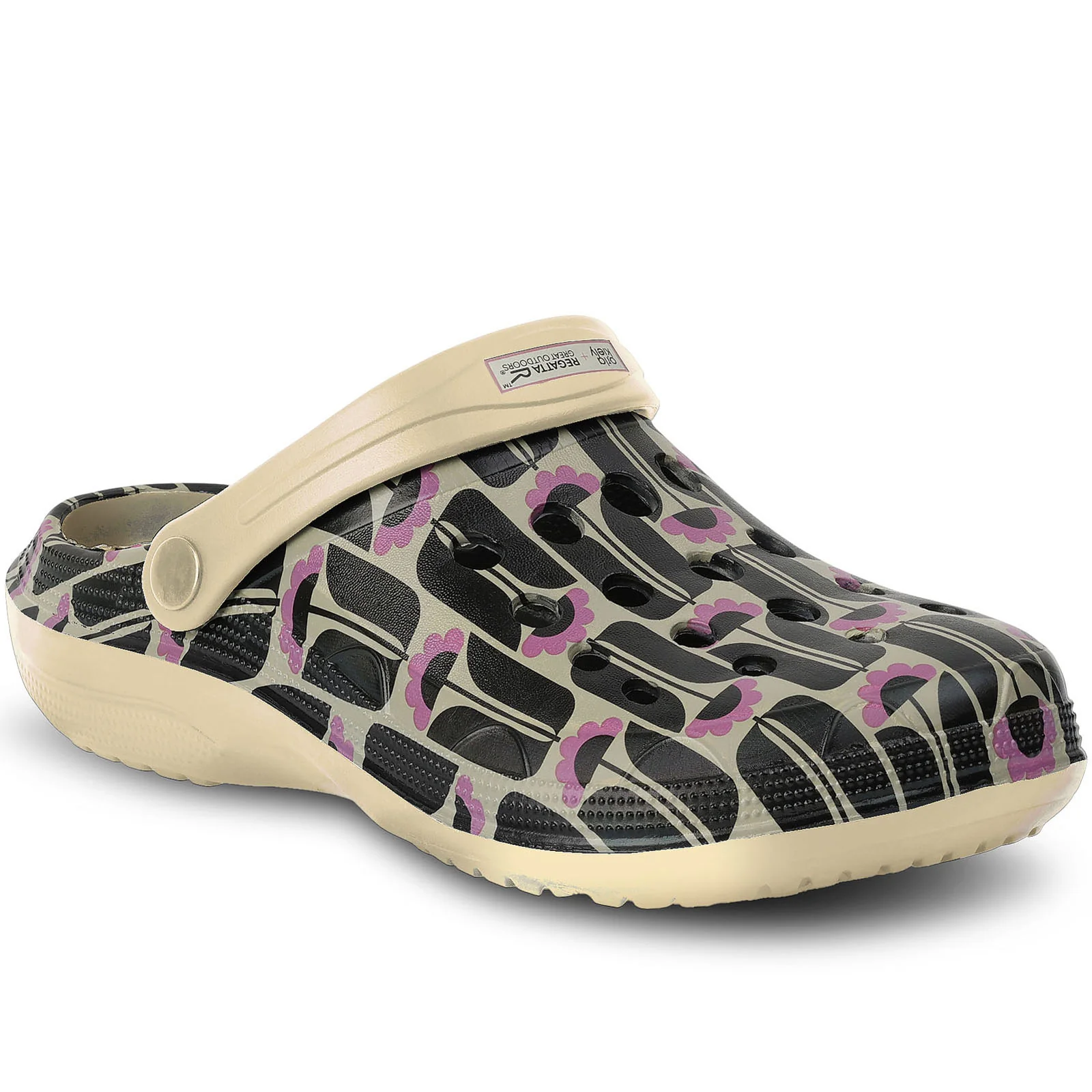 Regatta Womens Orla Kiely Slip On Clog Sandals - Image 4