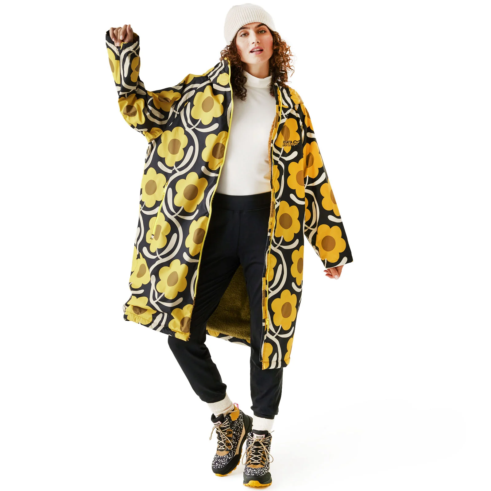 Regatta Womens Orla Kiely Waterproof Fleece Lined Changing Robe - Image 37