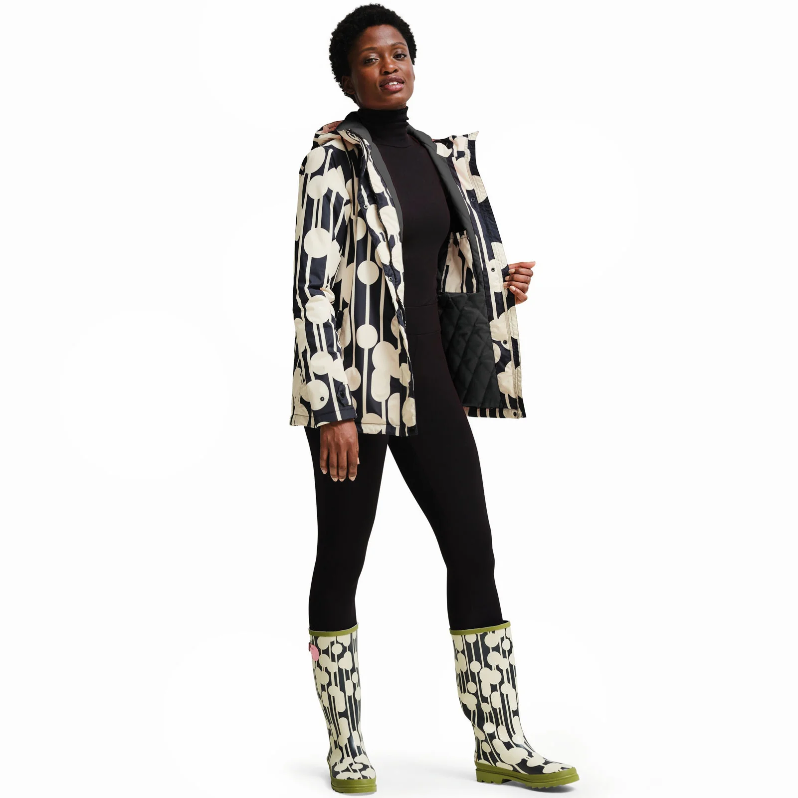 Regatta Womens Orla Kiely Waterproof Rain Mac Jacket - Image 2