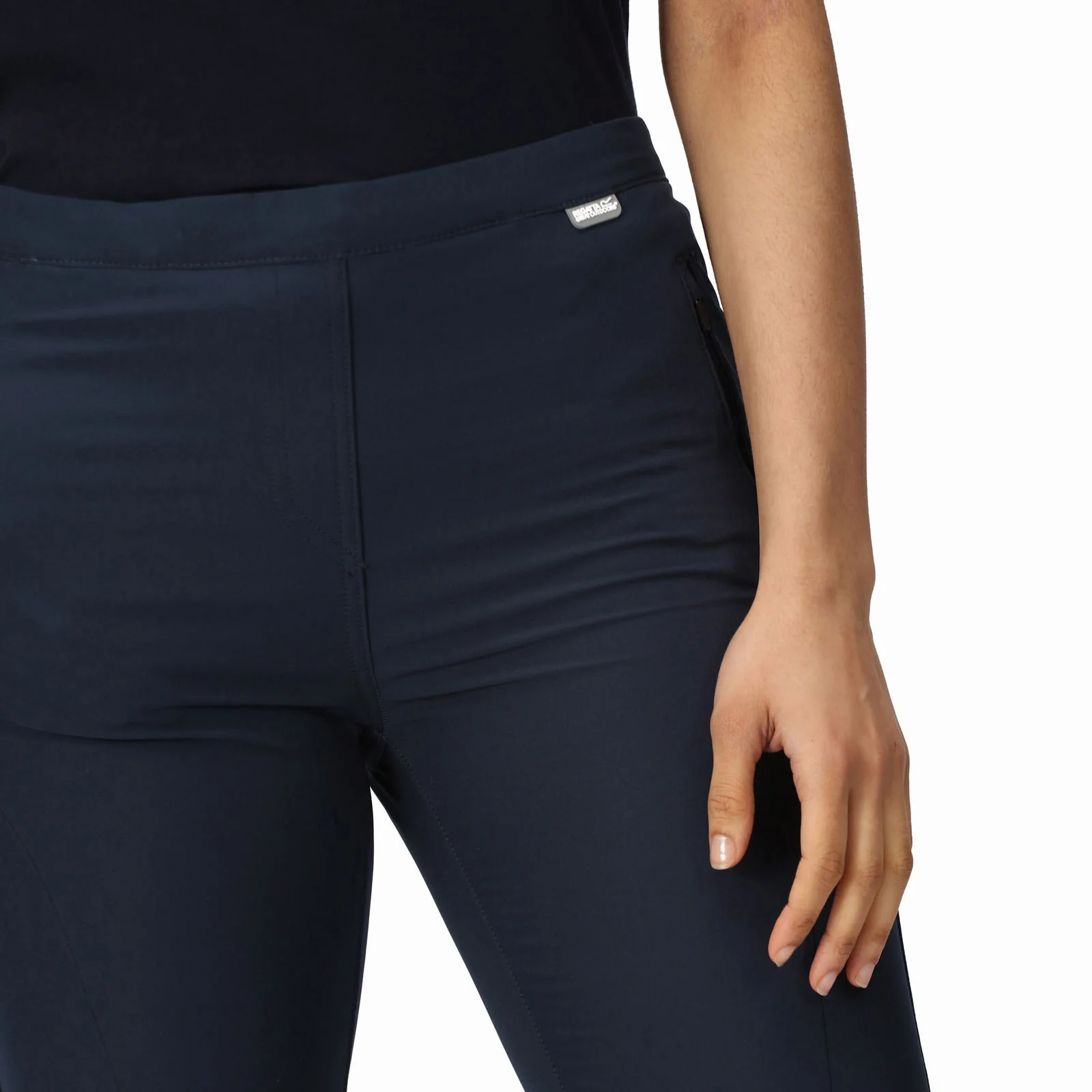 Regatta Womens Pentre Stretch Water Repellent Walking Trousers - Navy - Image 4