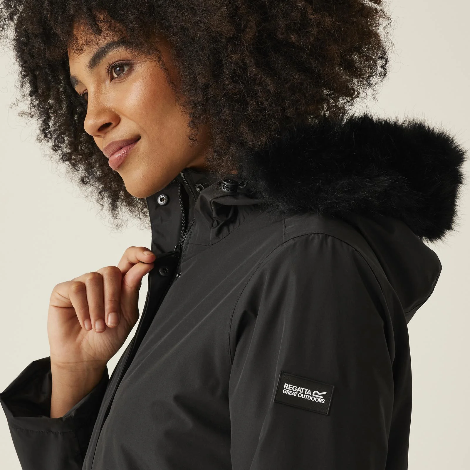 Regatta Womens Sabinka II Fur Trim Hood Waterproof Parka Jacket - Image 13